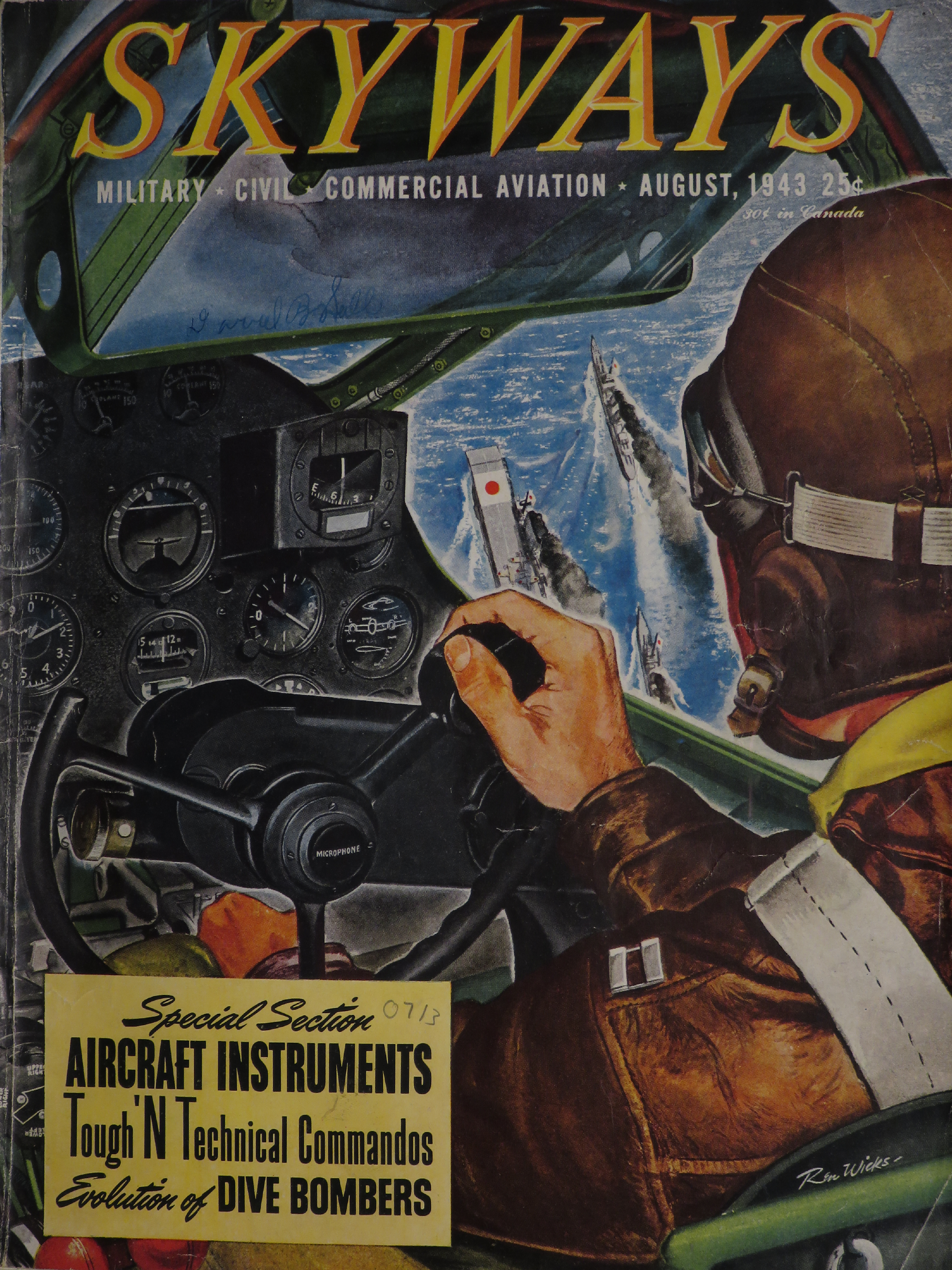 Sample page 1 from AirCorps Library document: Skyways, Aircraft Instruments, Tough'N Technical Commandos, Evolution of Dive Bombers