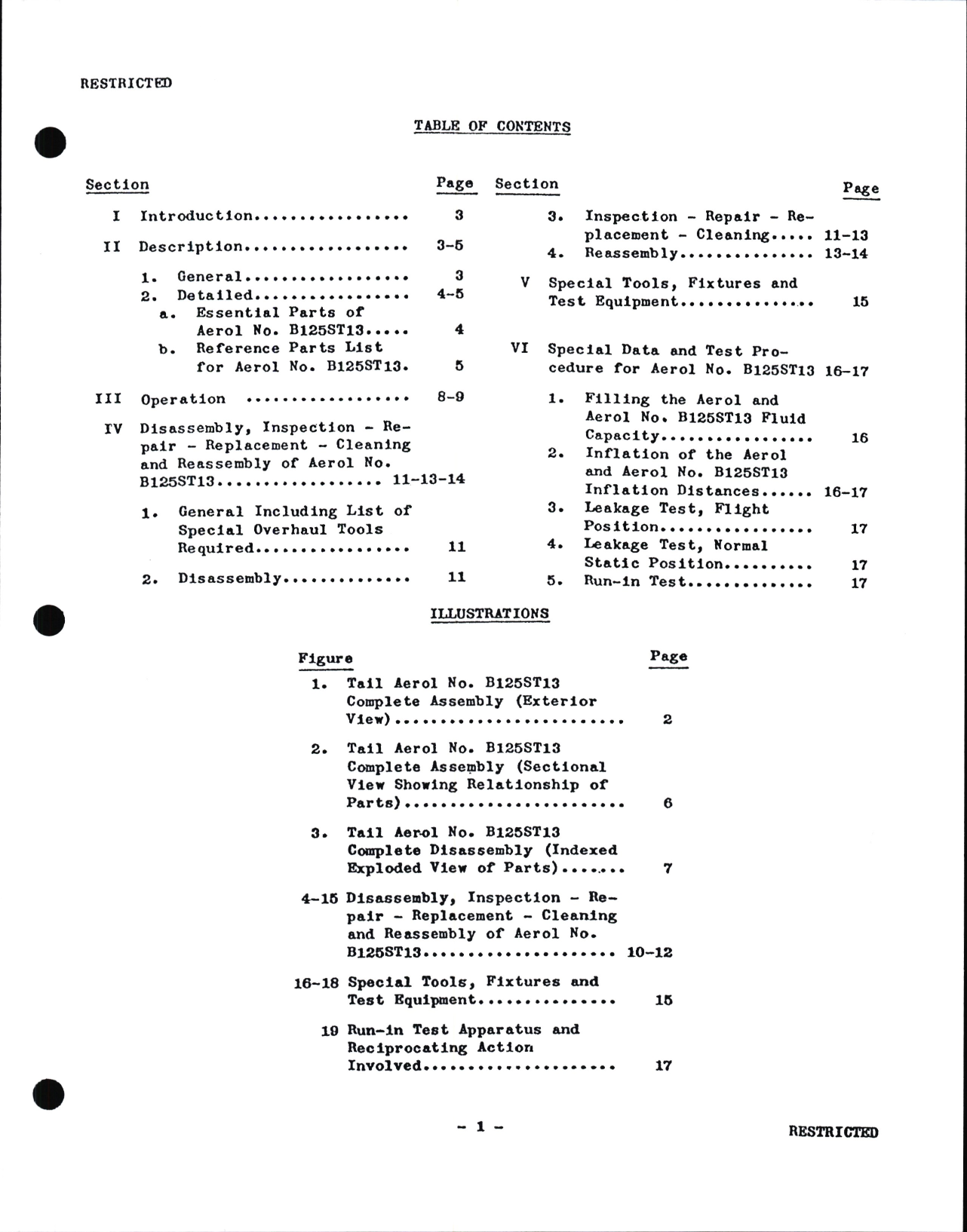 Sample page 7 from AirCorps Library document: Identification, Assembly Parts Lists with Repair - Replacement Instructions for Tail Aerol Part No. B125ST13, for PT-13, PT-17, and PT-18 