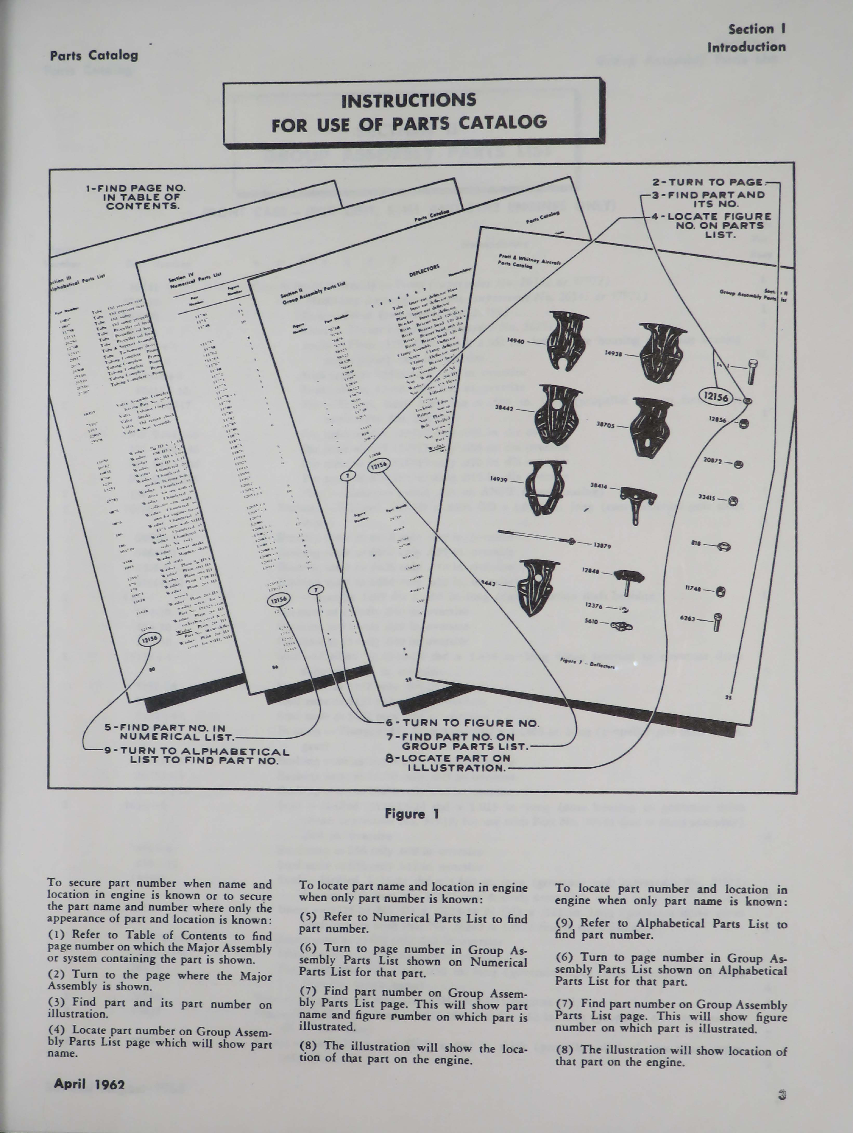 Sample page 9 from AirCorps Library document: Illustrated Parts Catalog for WASP S3H1, S1H2, and S3H1G Engines