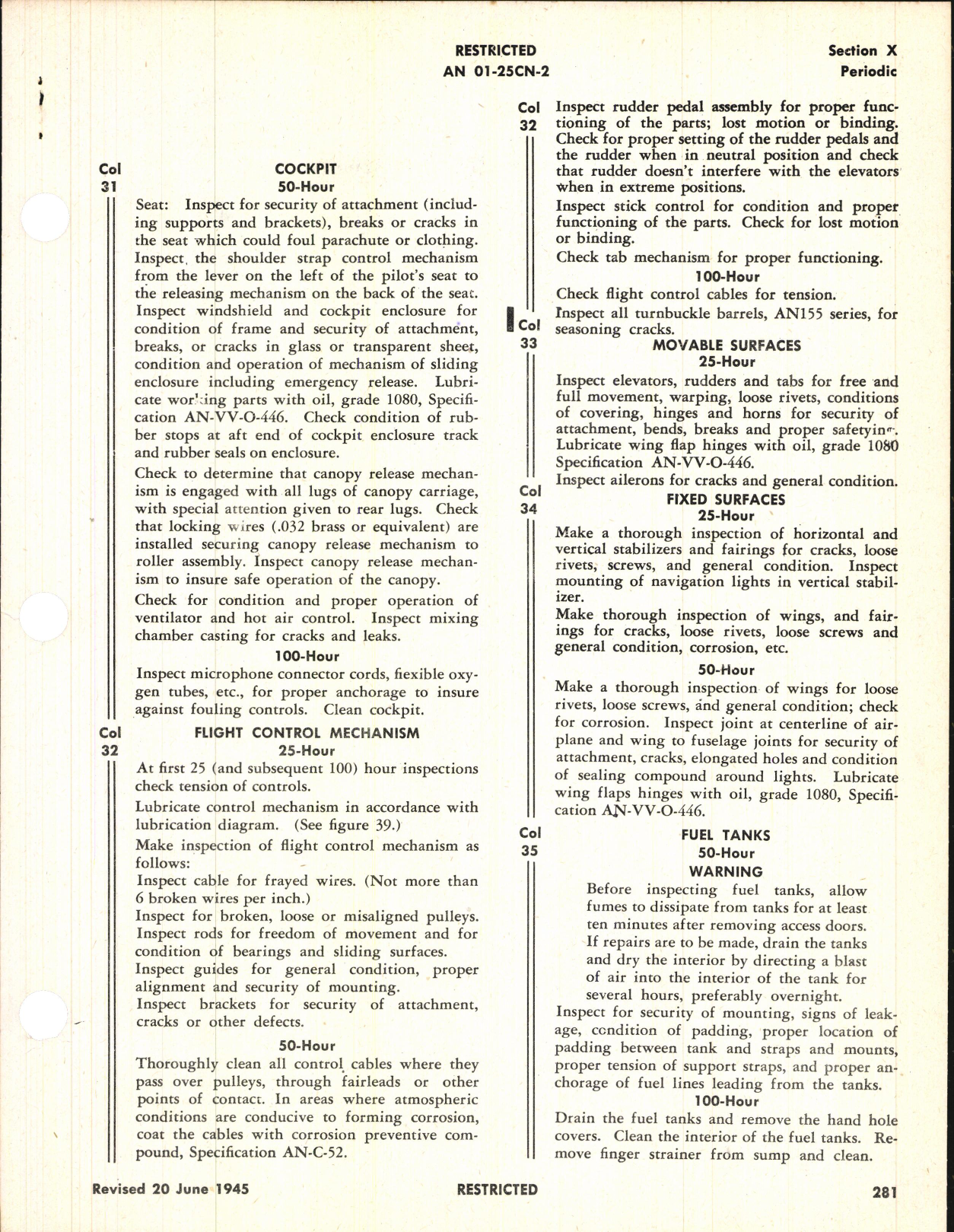 Sample page 5 from AirCorps Library document: Erection & Maintenance Instructions for P-40N Series, Kittyhawk IV