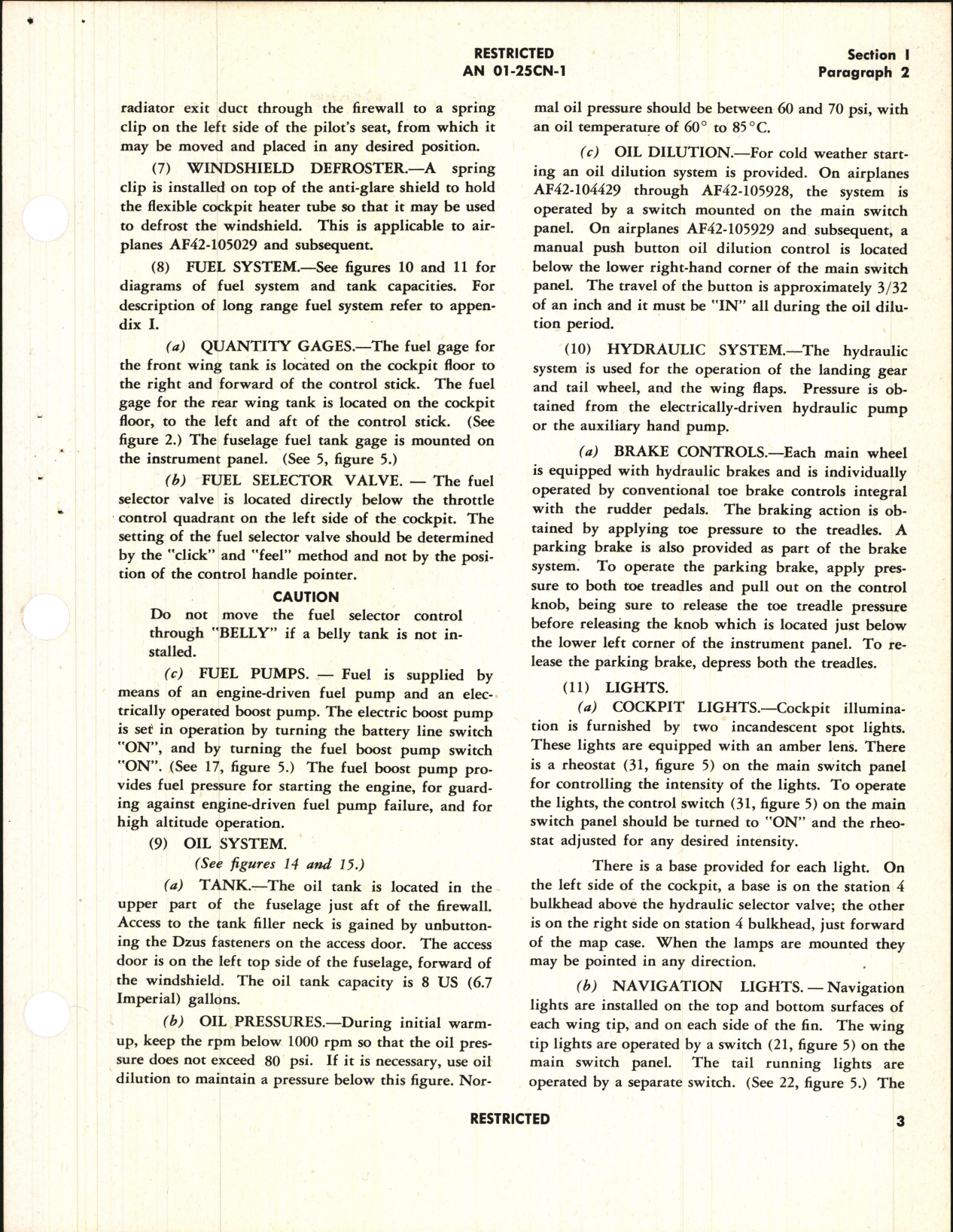 Sample page 7 from AirCorps Library document: Pilot's Flight Operating Instructions for P-40N Series, Kittyhawk IV