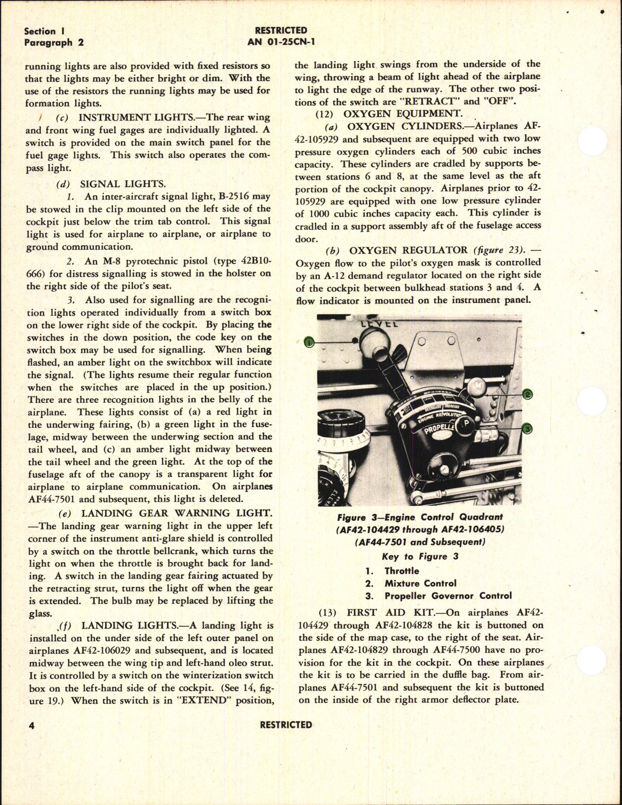 Sample page 8 from AirCorps Library document: Pilot's Flight Operating Instructions for P-40N Series, Kittyhawk IV