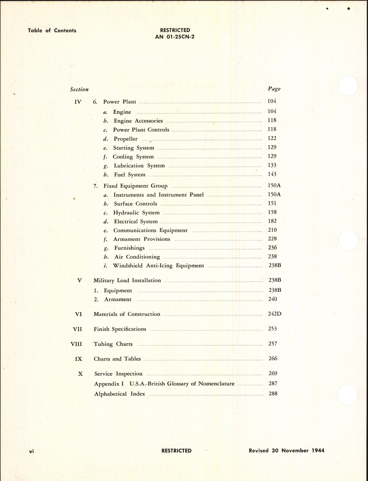 Sample page 8 from AirCorps Library document: Erection & Maintenance Instructions for P-40N Series, Kittyhawk IV