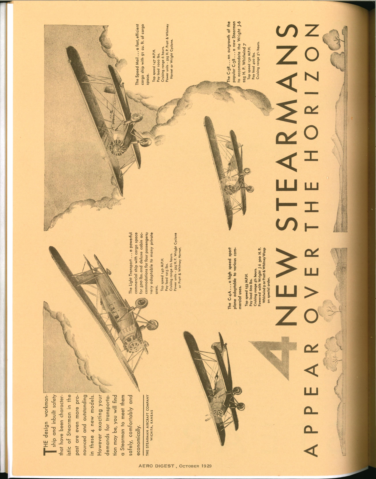 Sample page 2 from AirCorps Library document: Stearman Aircraft Adds