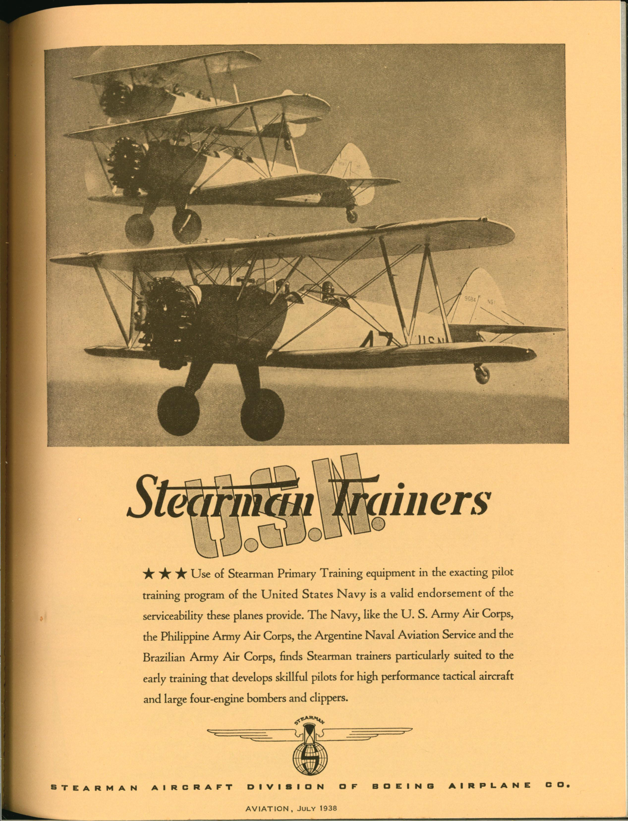Sample page 5 from AirCorps Library document: Stearman Aircraft Adds