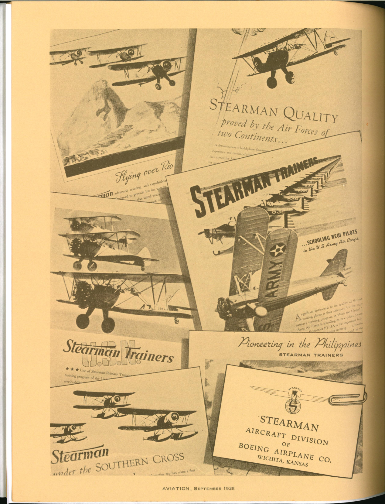 Sample page 6 from AirCorps Library document: Stearman Aircraft Adds