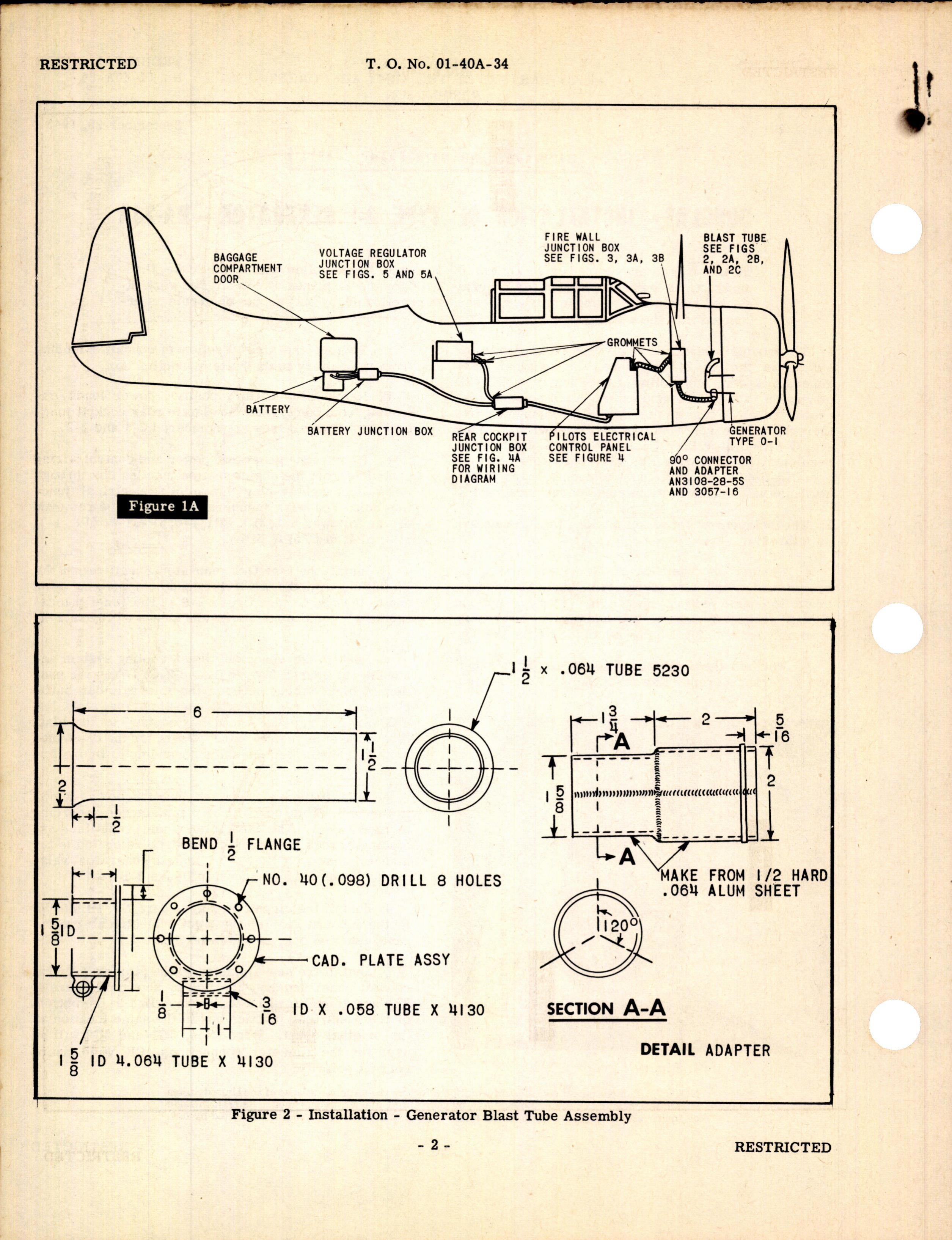 Sample page 2 from AirCorps Library document: Installation of Type 0-1 Generator for RA-24A