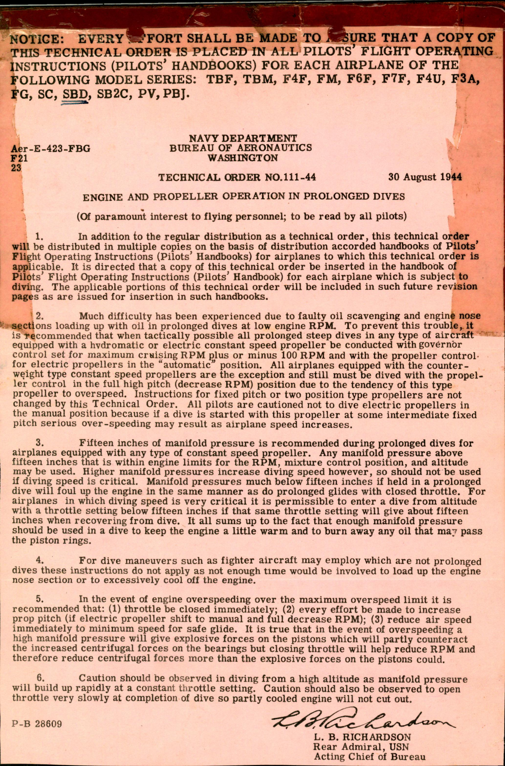 Sample page 2 from AirCorps Library document: Pilot's Handbook for SBD-5