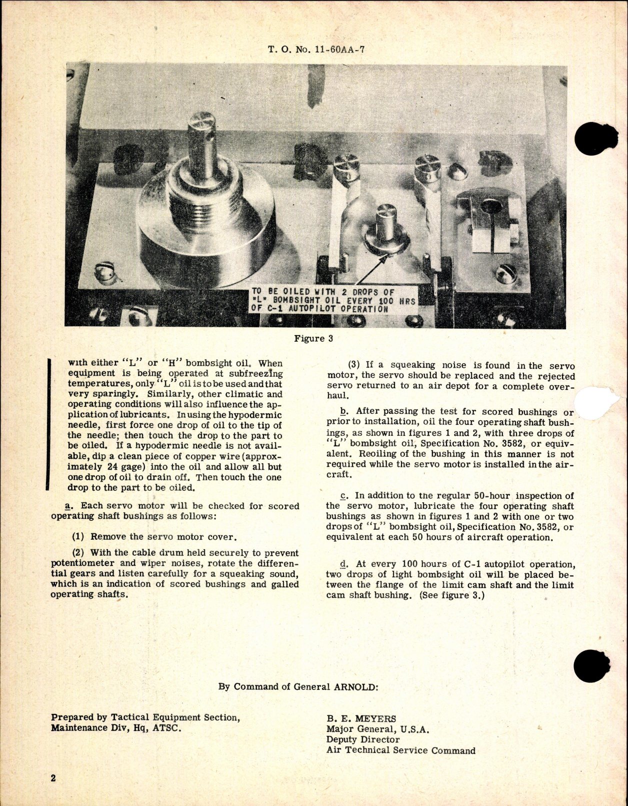 Sample page 2 from AirCorps Library document: Special Care and Oiling of Type C-1 Autopilot Servo Motors