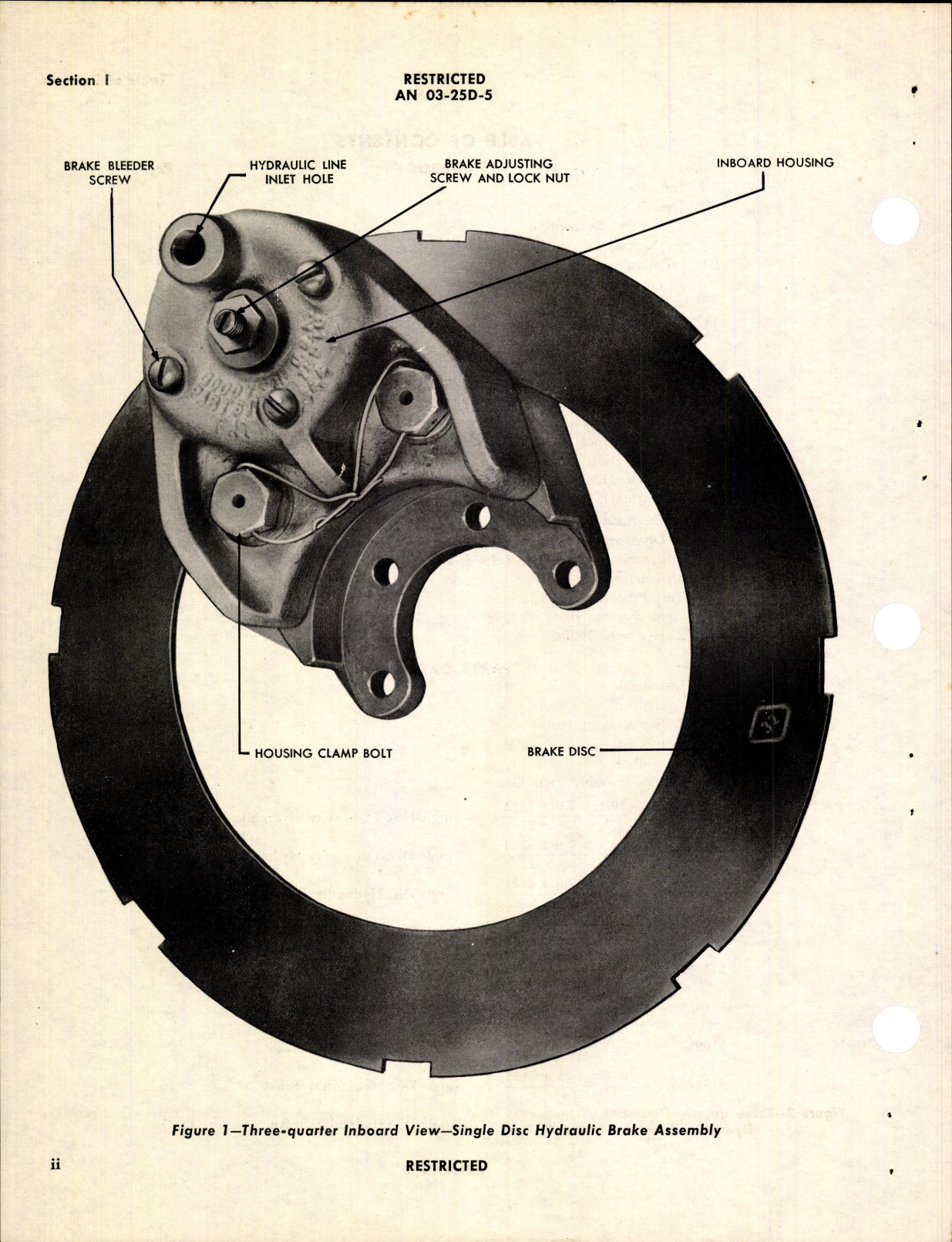 Sample page 4 from AirCorps Library document: Instructions with Parts Catalog for Single Disk Brakes