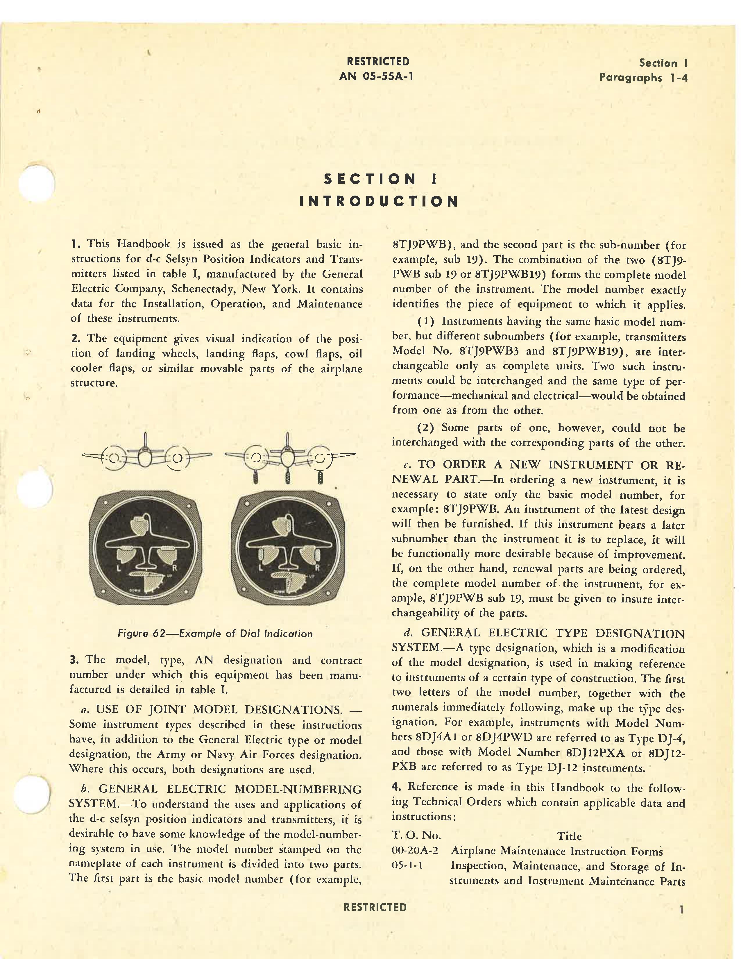Sample page 7 from AirCorps Library document: Operation and Service Instructions for D-C Selsyn Position Indicators and Transmitters