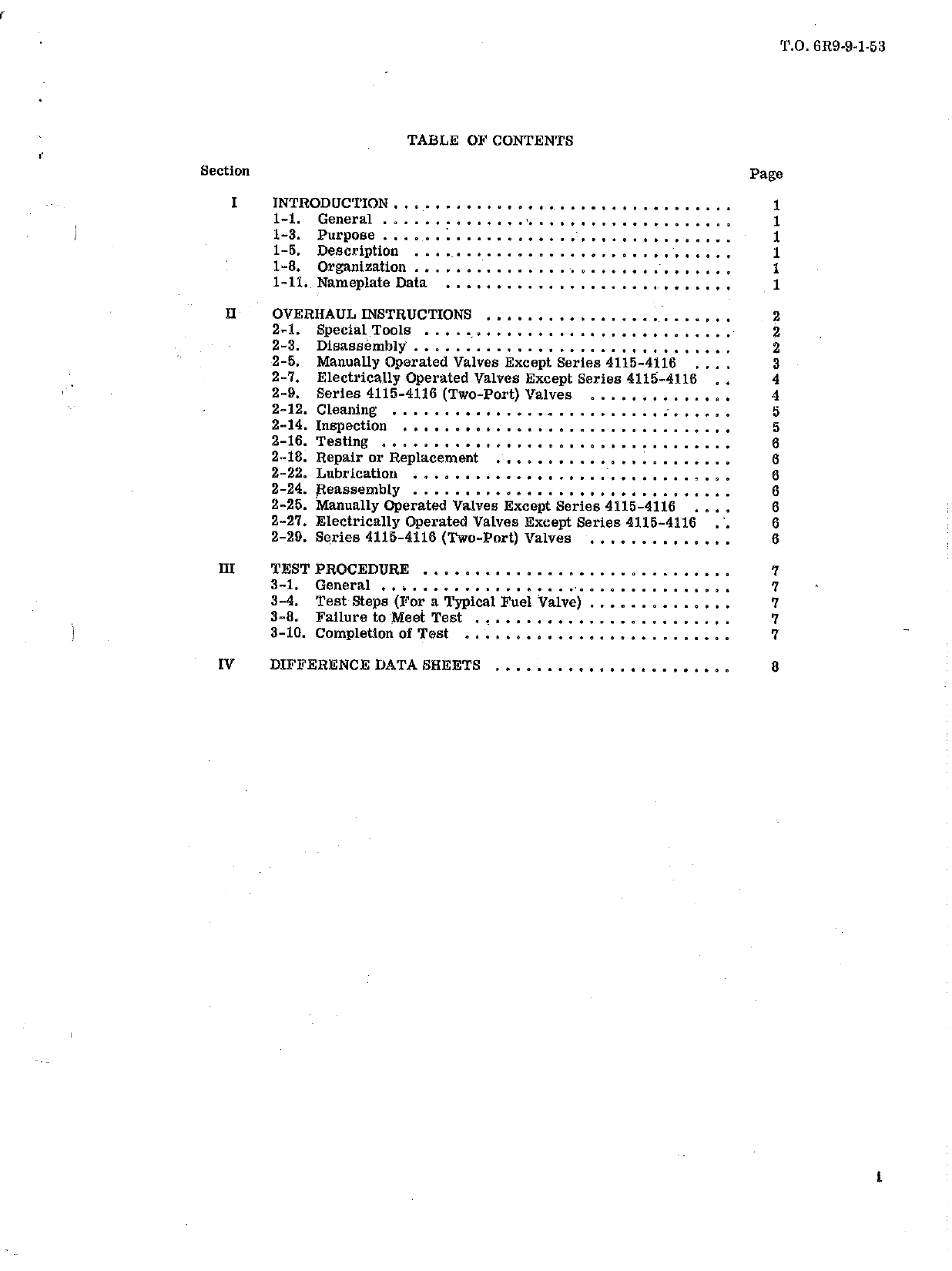 Sample page 3 from AirCorps Library document: Technical Manual for Selector Valves
