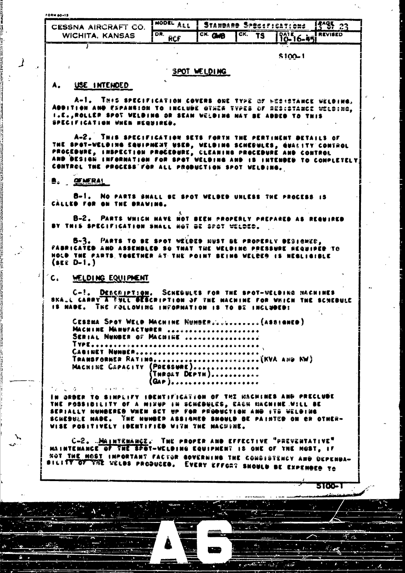 Sample page 4 from AirCorps Library document: Process Specification for Spot Welding