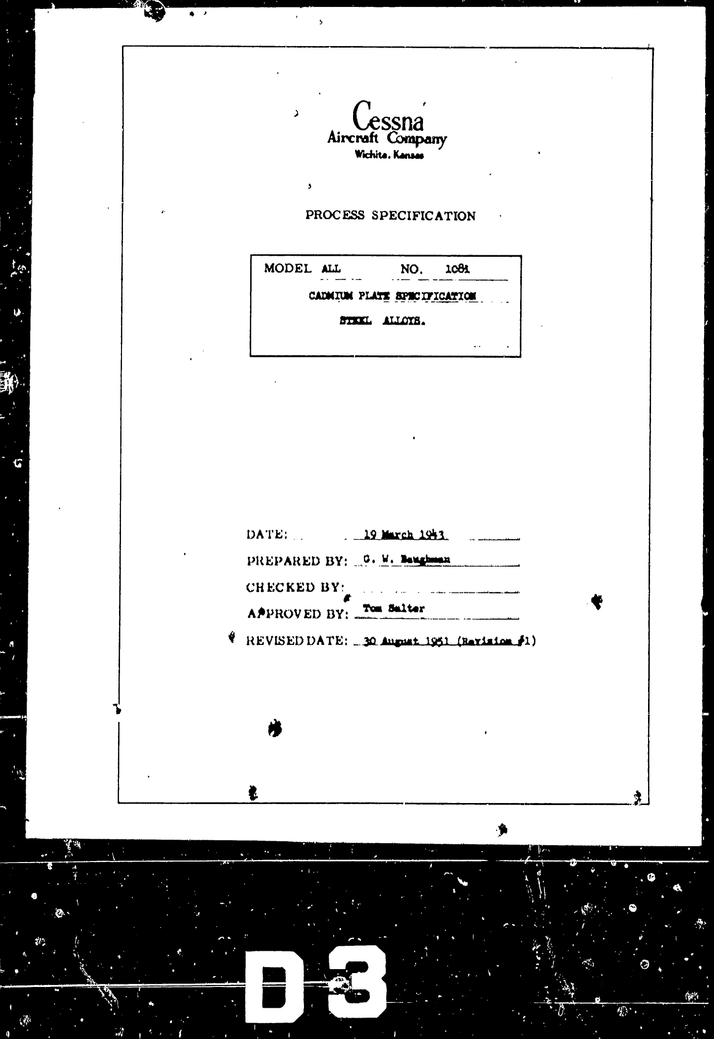 Sample page 1 from AirCorps Library document: Cadmium Plate Specification for Steel Alloys