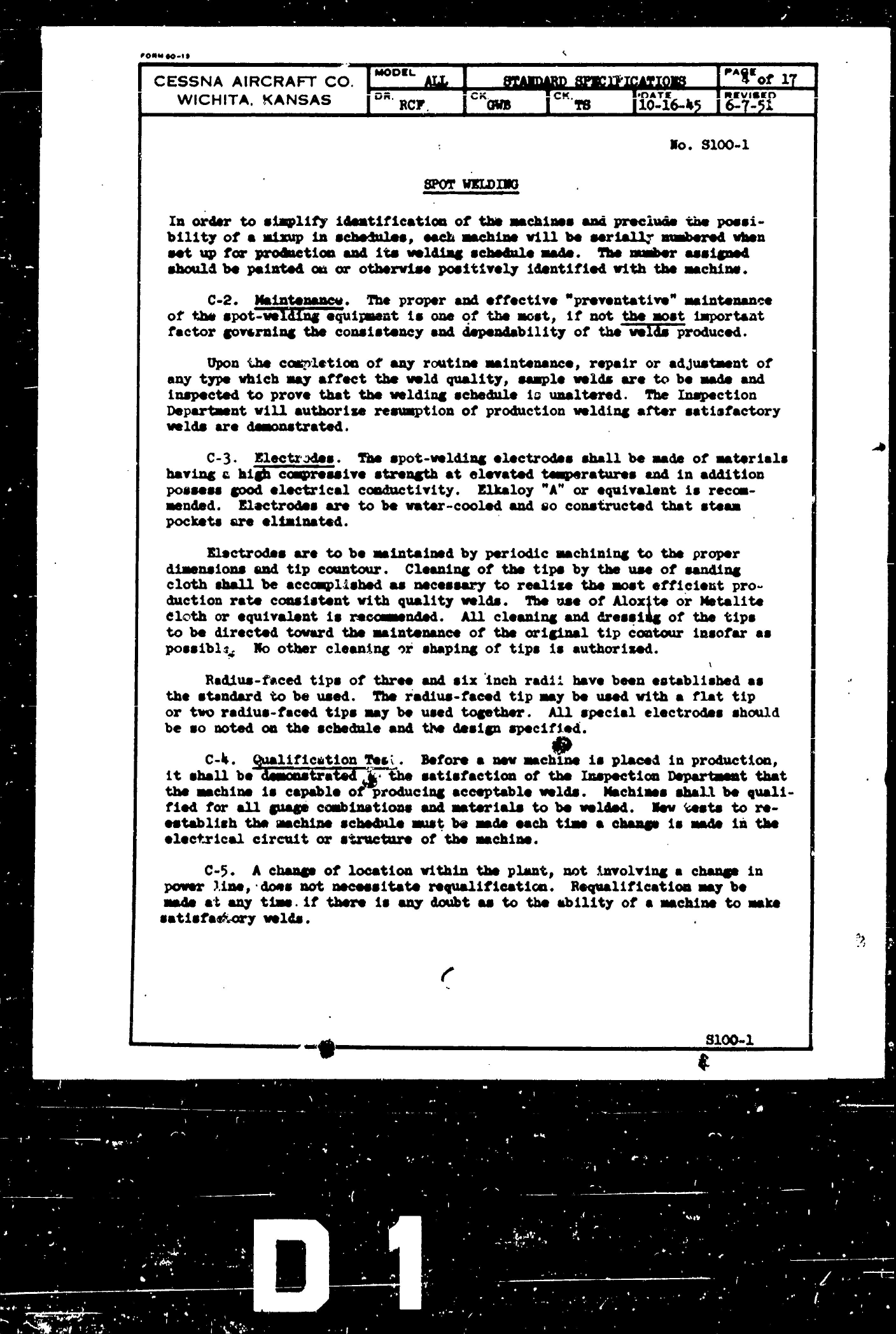 Sample page 5 from AirCorps Library document: Process Specification for Spot Welding