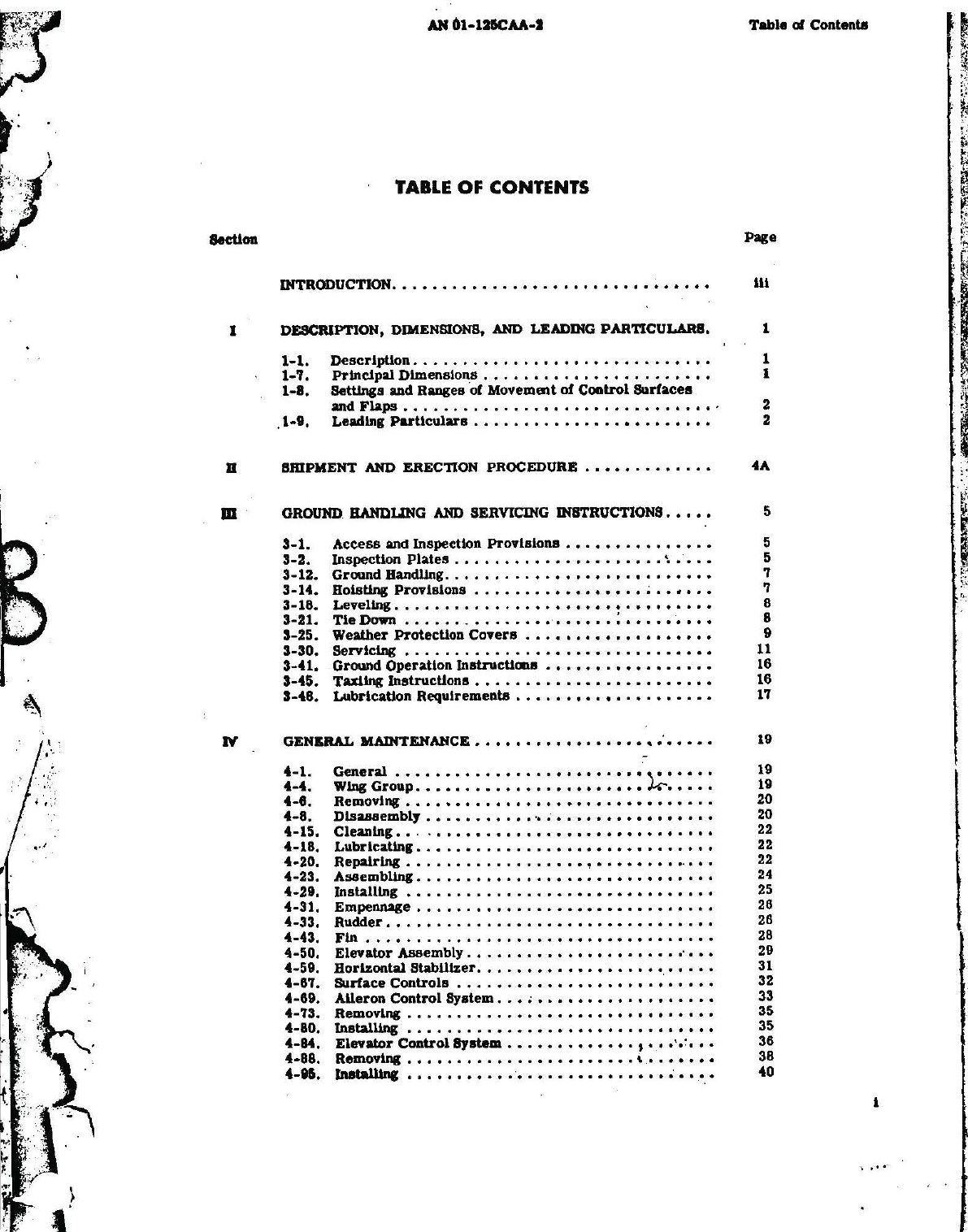 Sample page 3 from AirCorps Library document: Maintenance Instructions for LC-126A, B, and C