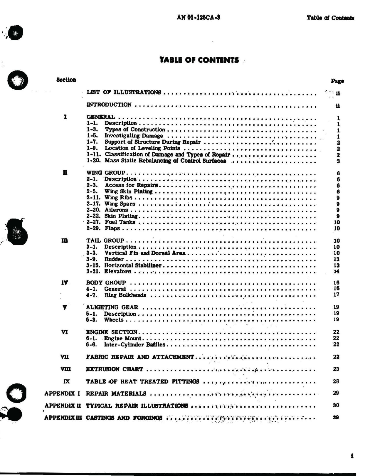 Sample page 3 from AirCorps Library document: Structural Repair Inst for LC-126A, B, and C