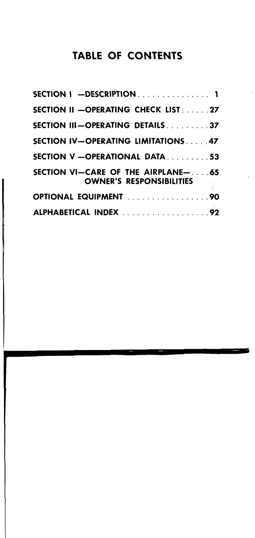 Sample page 4 from AirCorps Library document: Cessna 190-195 Owners Manual