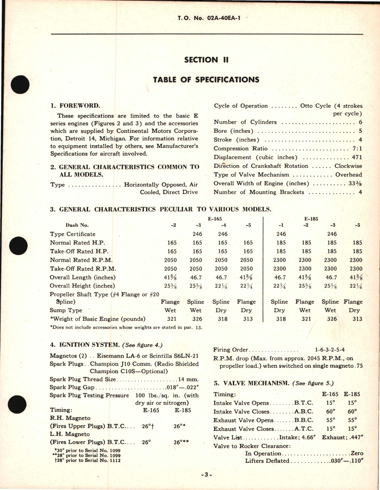 Sample page 9 from AirCorps Library document: Handbook of Instructions with Parts Catalog for O-470-7 (E-185) Engine
