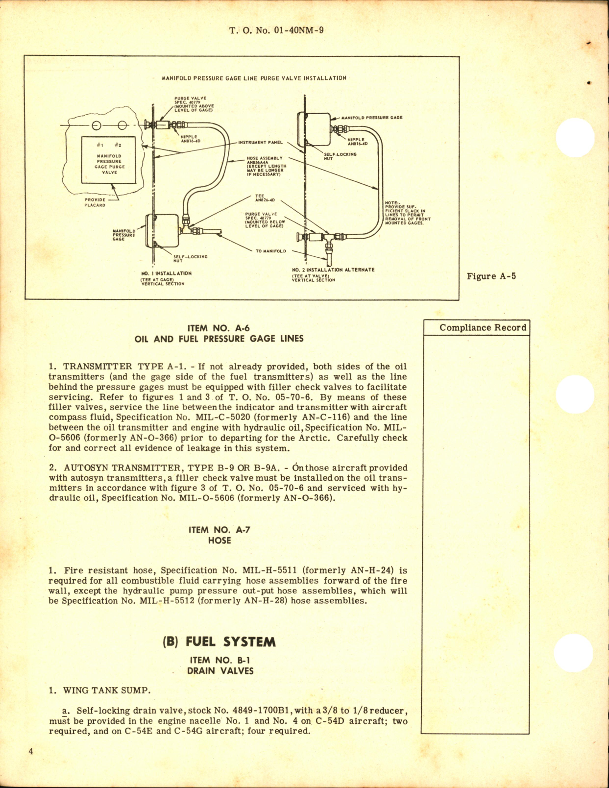 Sample page 6 from AirCorps Library document: Winterization Instructions and Check List for C-54D, E, and G Aircraft