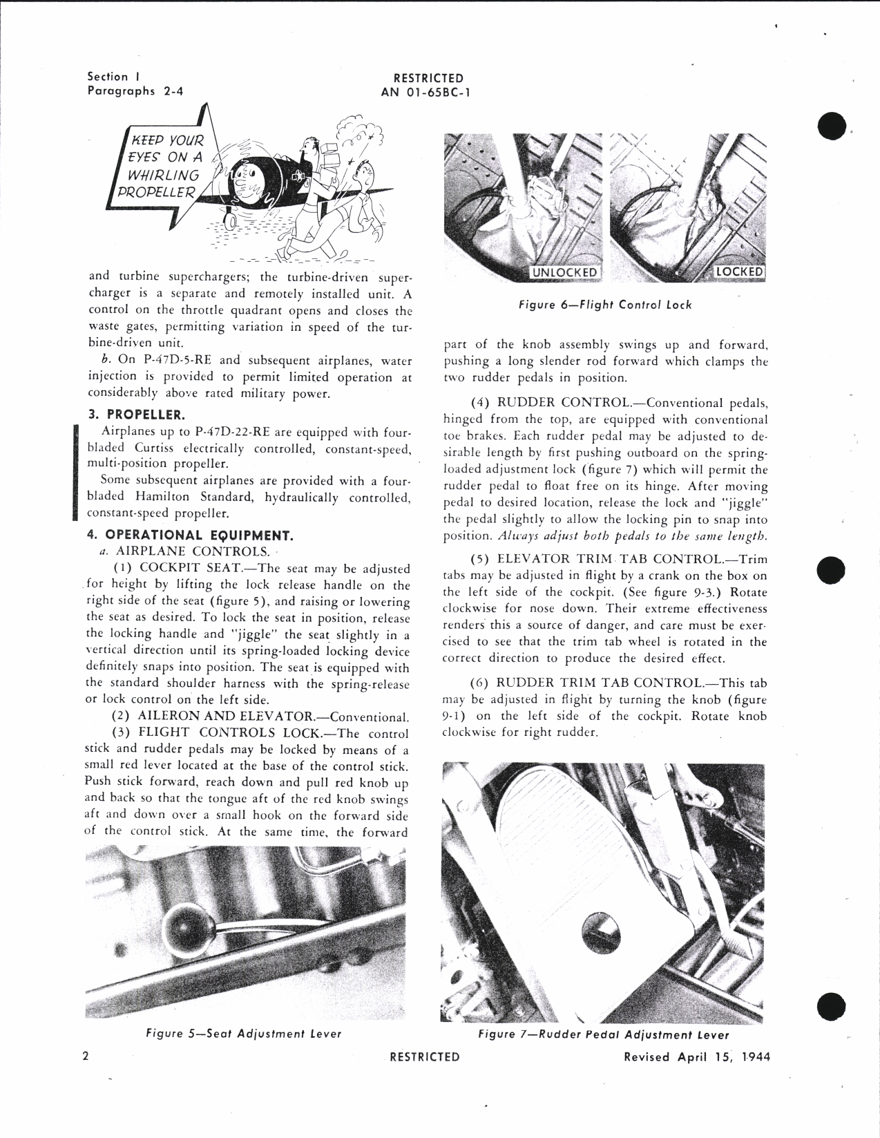 Sample page 6 from AirCorps Library document: Pilot's Flight Operating Instructions for RP-47B, RP-47C, P-47G, and P-47D