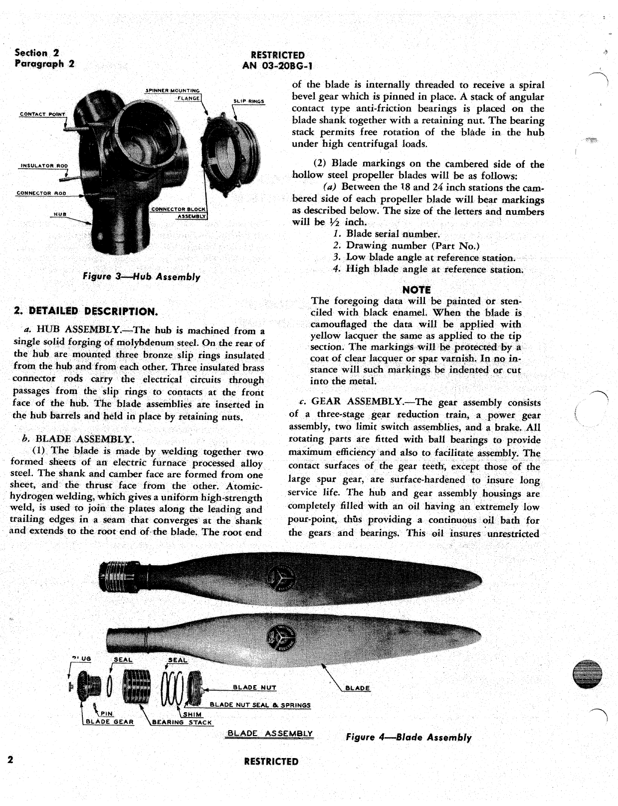 Sample page 6 from AirCorps Library document: Handbook of Instructions with Parts Catalog for Hollow Shaft (Three Blade) Propeller Model C6315SH