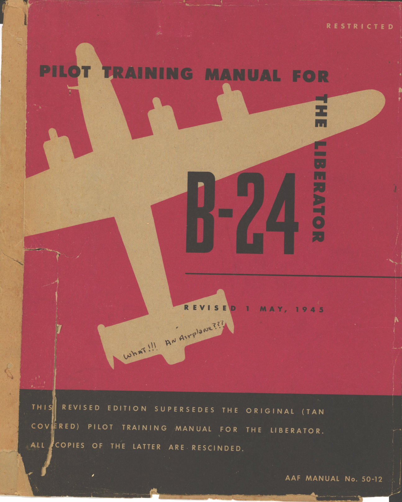 Sample page 1 from AirCorps Library document: Pilot Training Manual for the B-24 Liberator