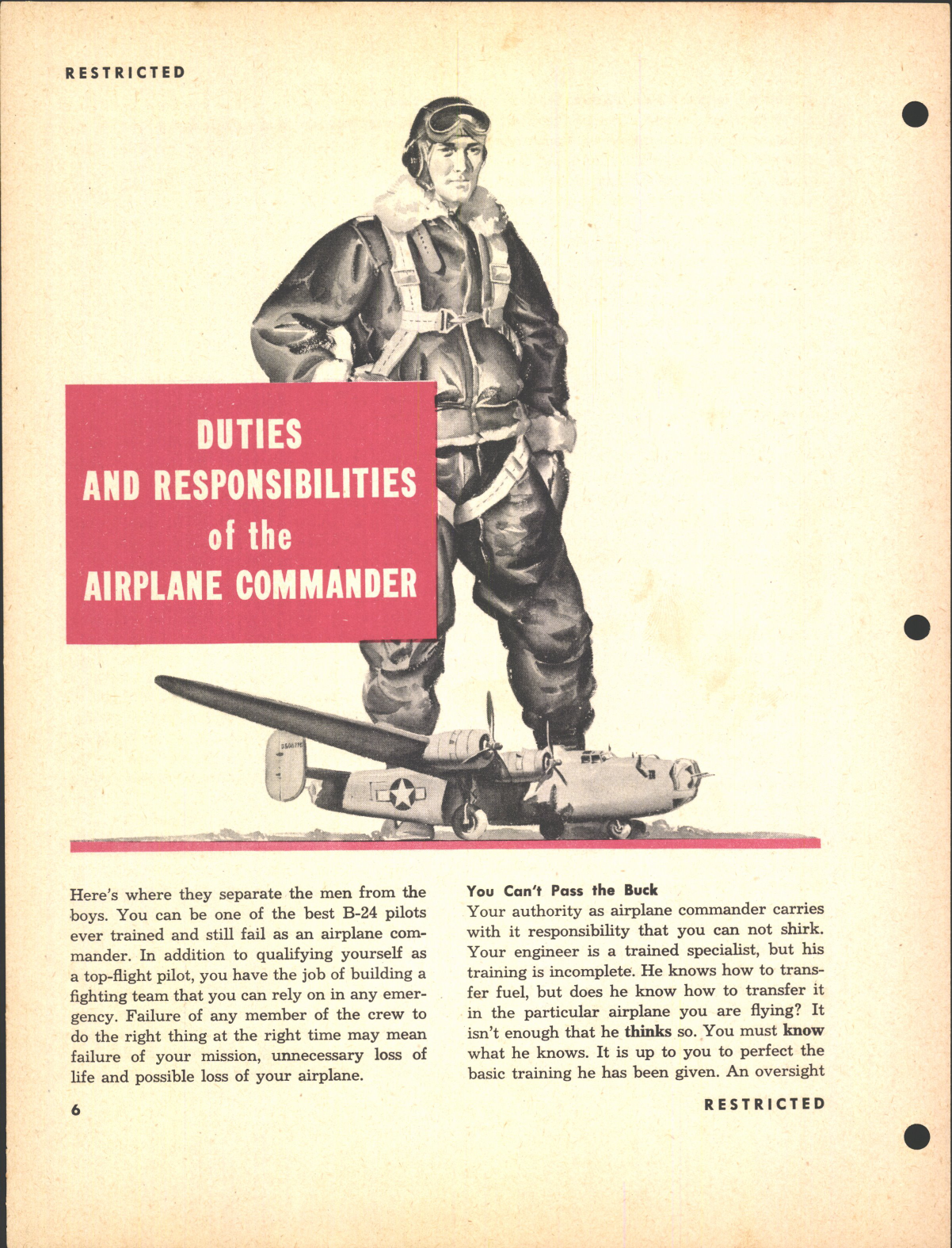 Sample page 8 from AirCorps Library document: Pilot Training Manual for the B-24 Liberator