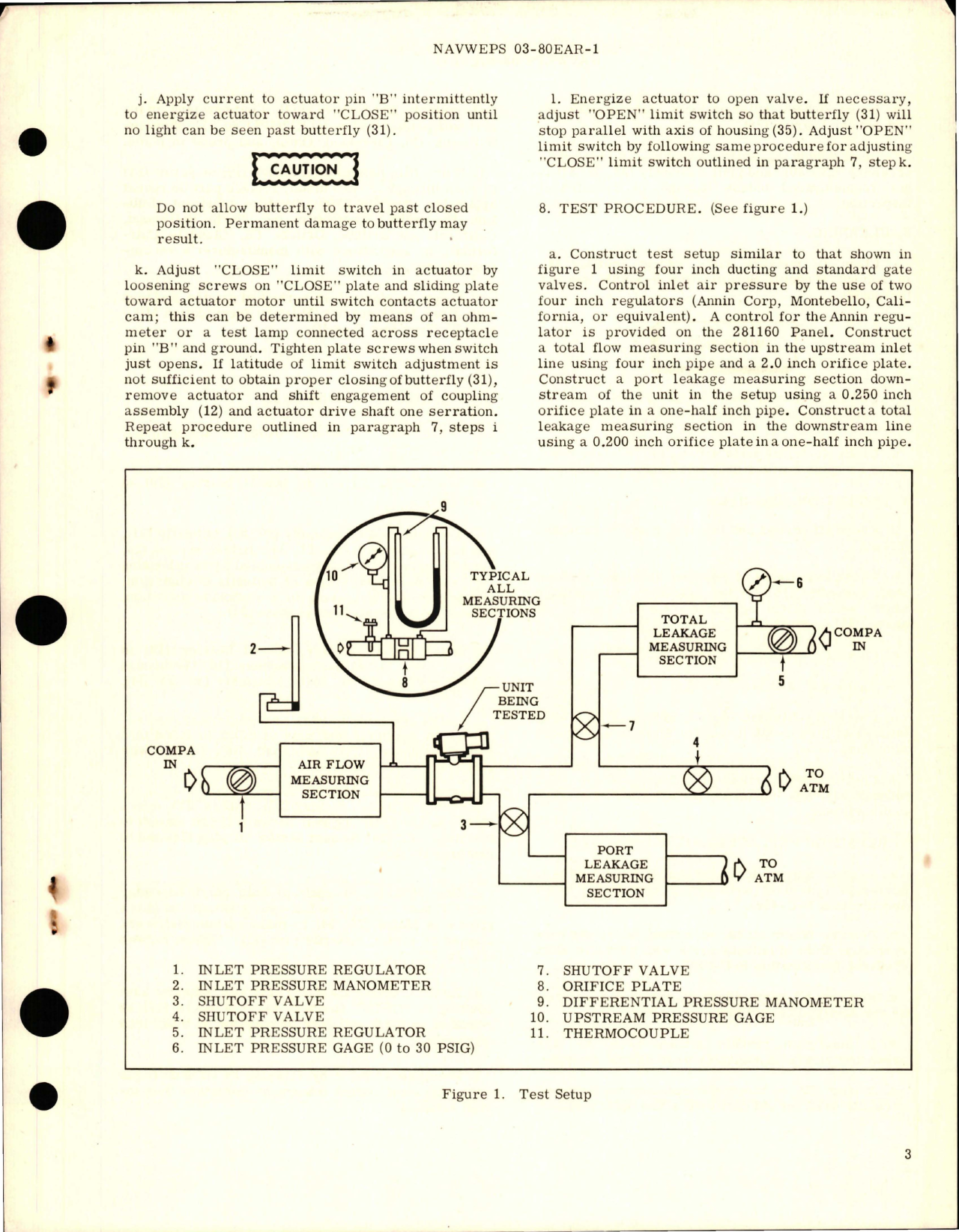 Sample page 5 from AirCorps Library document: Overhaul Instructions with Parts Breakdown for Nine-Inch Diameter Electric Air Shutoff Valve - Part 104156 