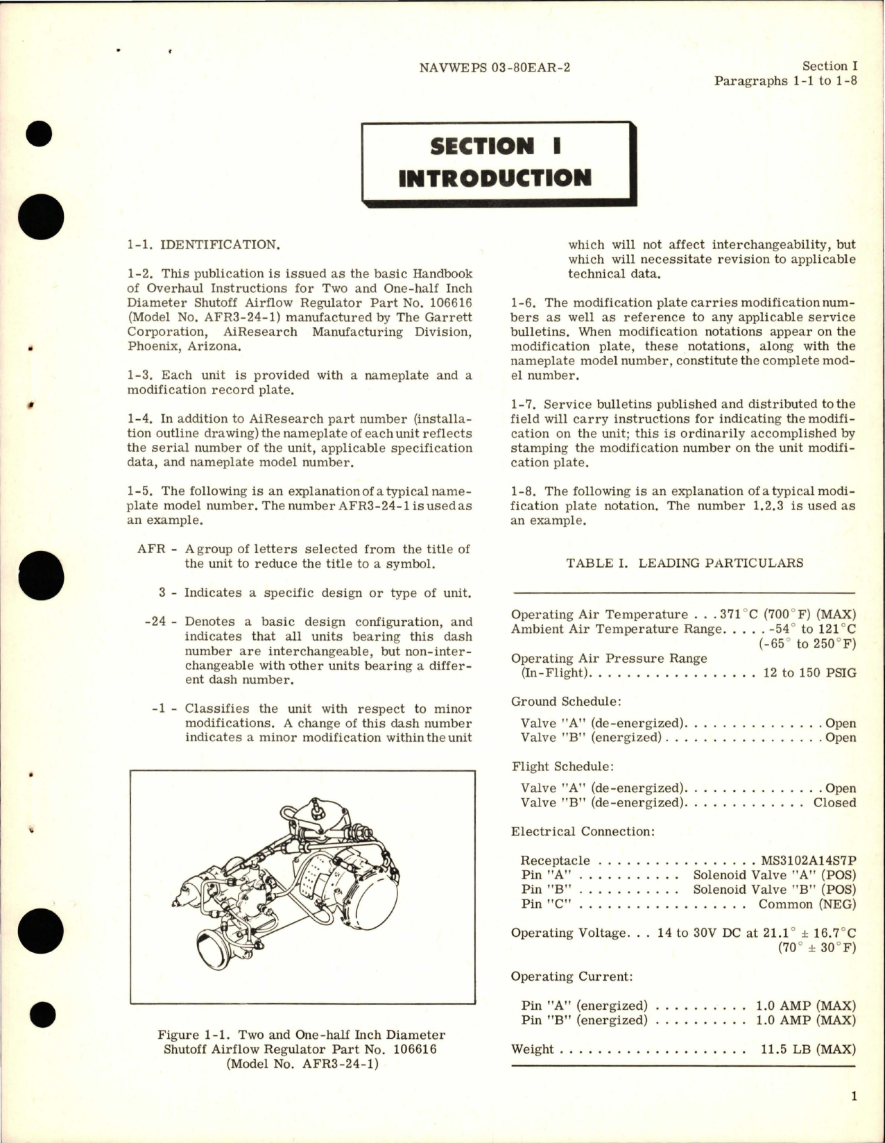 Sample page 5 from AirCorps Library document: Overhaul Instructions for Two and One-Half Inch Diameter Shutoff Airflow Regulator - Part 106616