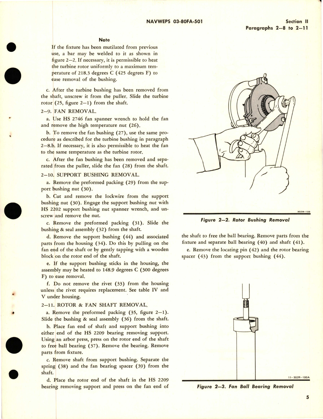 Sample page 9 from AirCorps Library document: Overhaul Instructions for Turbine Fan Assembly - Part 98821
