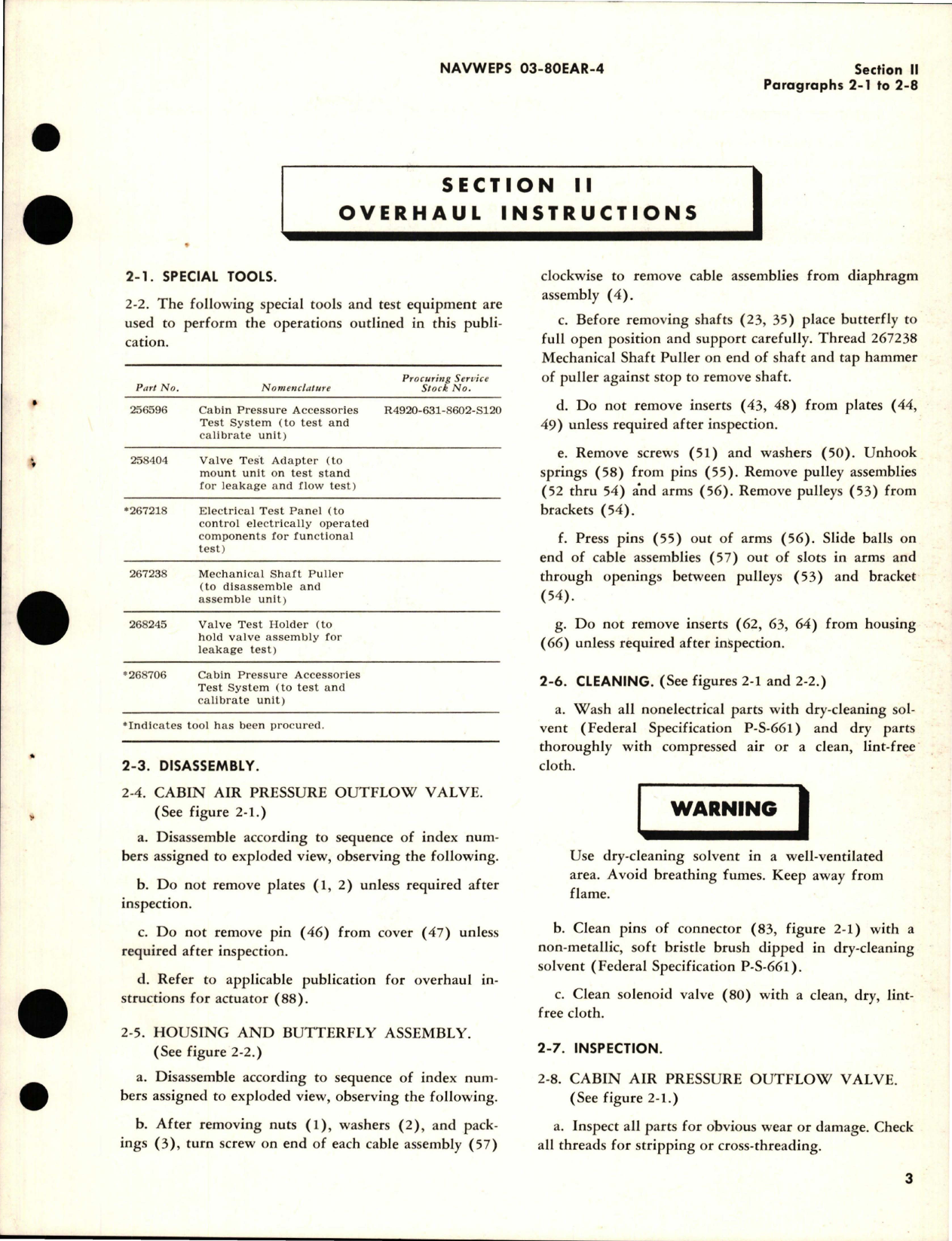 Sample page 7 from AirCorps Library document: Overhaul Instructions for Cabin Air Pressure Outflow Valves - Part 102150 and 102150-0