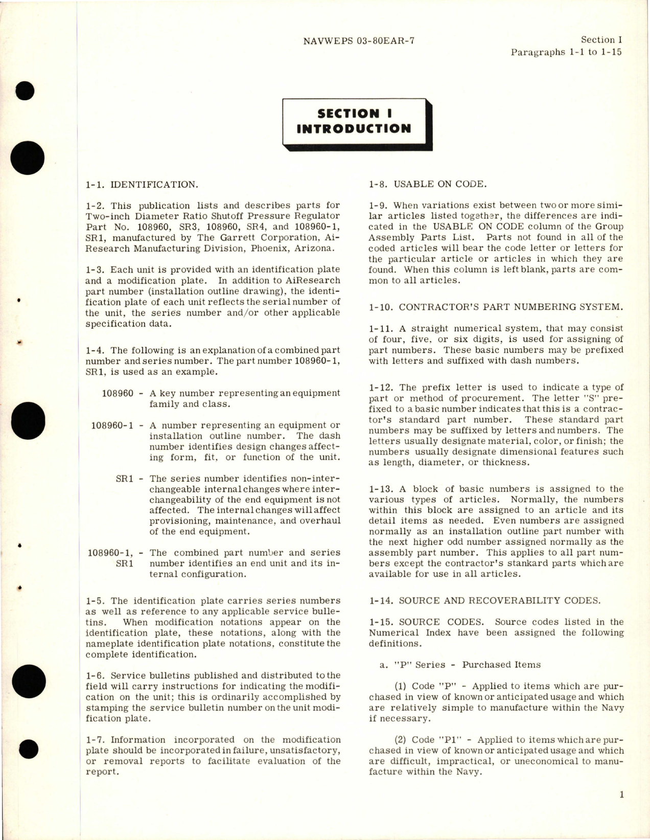 Sample page 5 from AirCorps Library document: Illustrated Parts Breakdown for Two Inch Diameter Ratio Shutoff Pressure Regulator - Part 108960,SR3, 108960,SR4, 108960-1,SR1