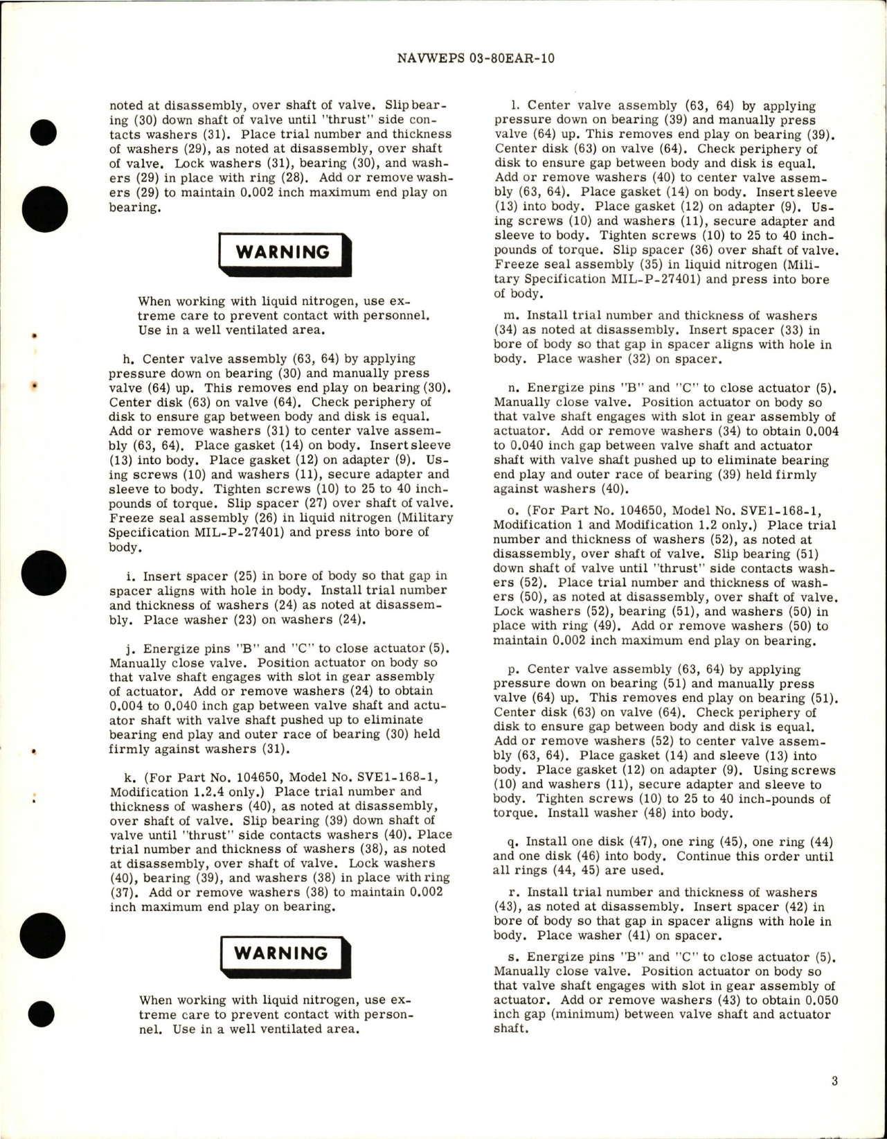 Sample page 5 from AirCorps Library document: Overhaul Instructions with Parts Breakdown for One and One-Half Inch Diameter Electric Shutoff Butterfly Valve - Part 104650