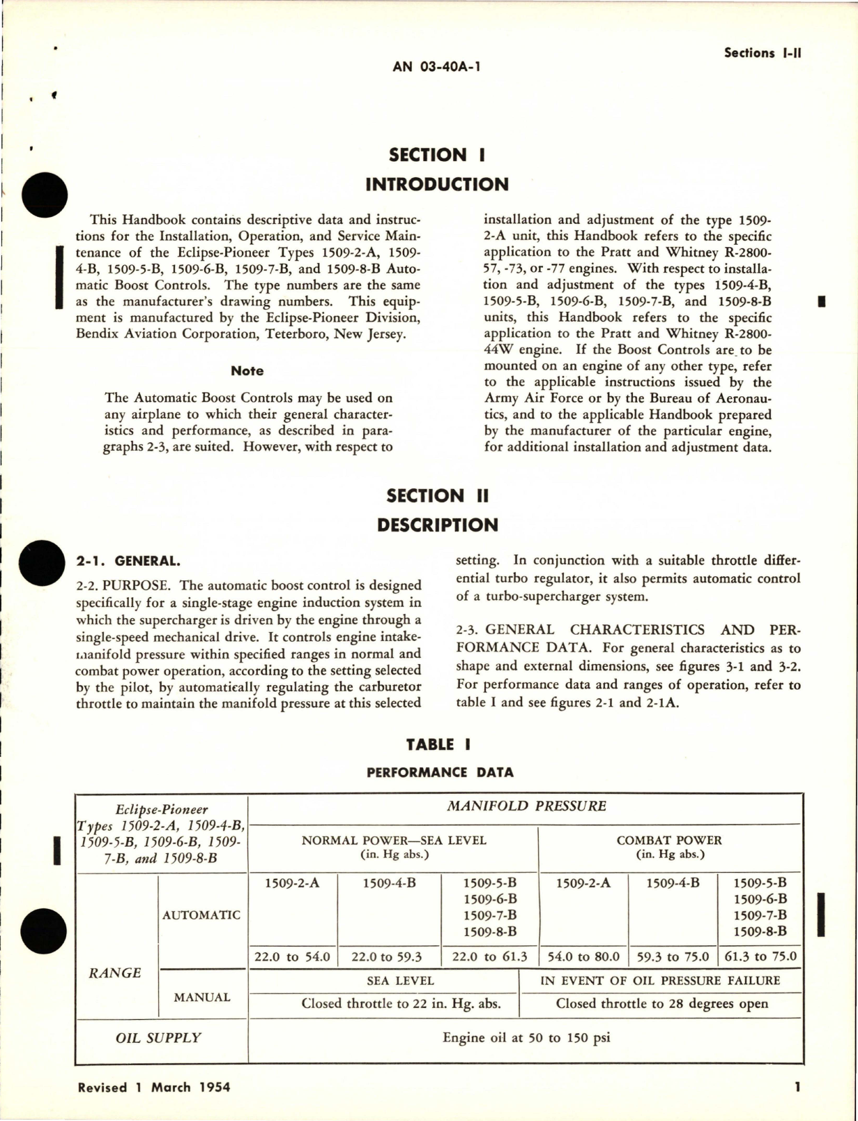 Sample page 5 from AirCorps Library document: Operation and Service Instructions for Automatic Boost Control