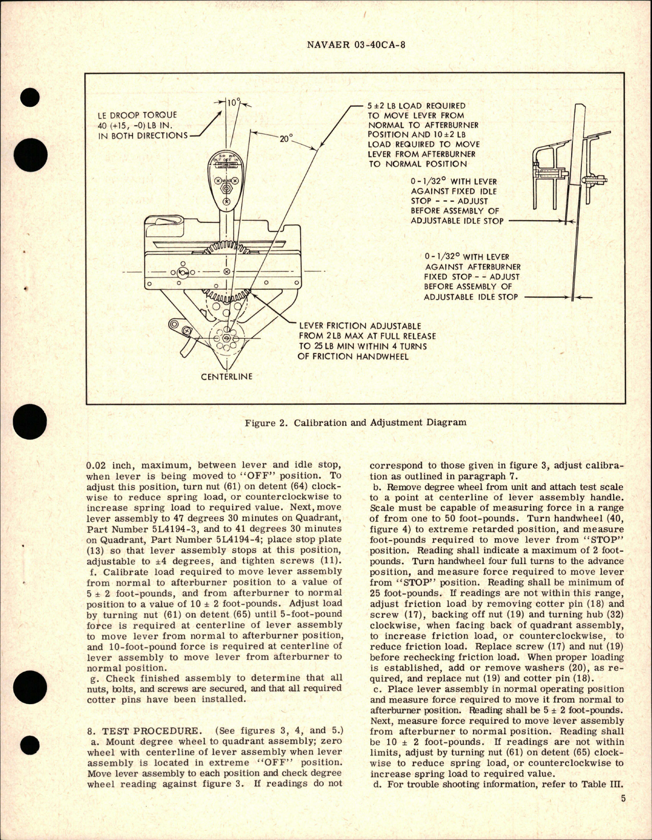 Sample page 7 from AirCorps Library document: Overhaul Instructions with Parts Breakdown for Engine Control Quadrant - Part 5L4194-3 and 5L4194-4