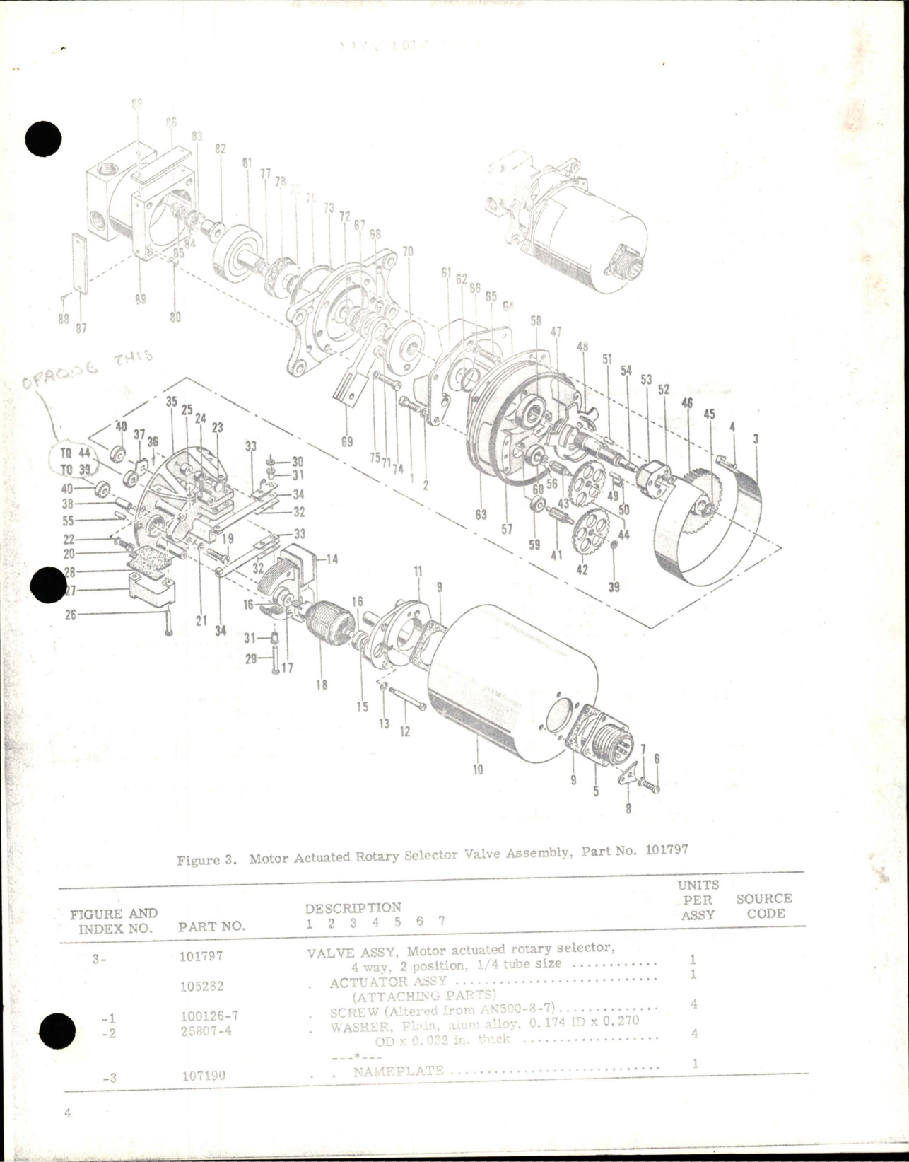 Sample page 5 from AirCorps Library document: Overhaul Instructions with Parts Breakdown for Motor Actuated Rotary Selector Valve Assembly - Part 101797