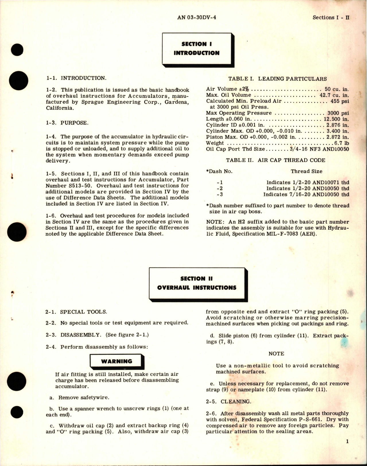 Sample page 5 from AirCorps Library document: Overhaul Instructions for Accumulators