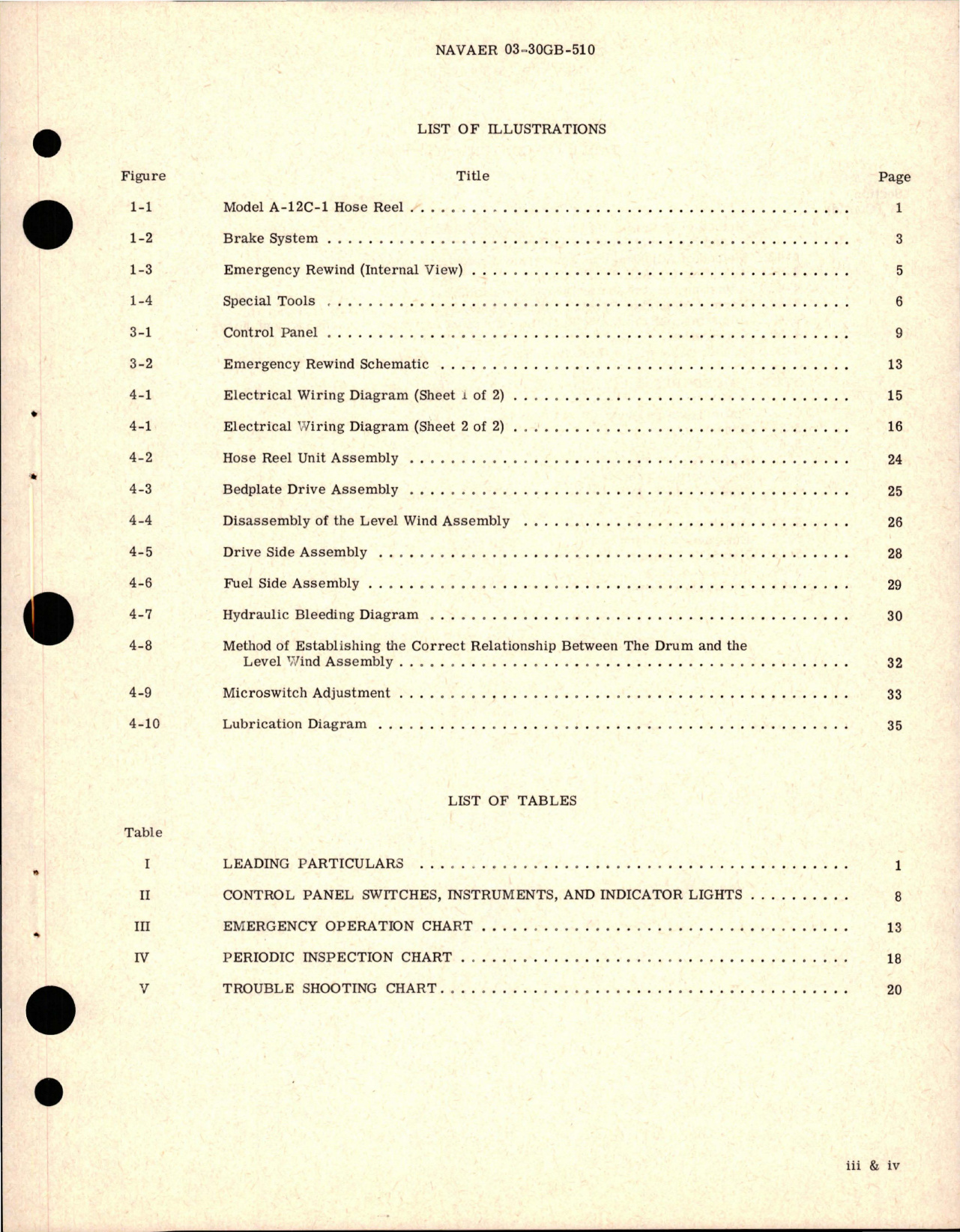 Sample page 5 from AirCorps Library document: Operation and Maintenance Instructions for Automatic Hose Reel Assemblies - Models A-12C, A-12A-2, and A-12C-1