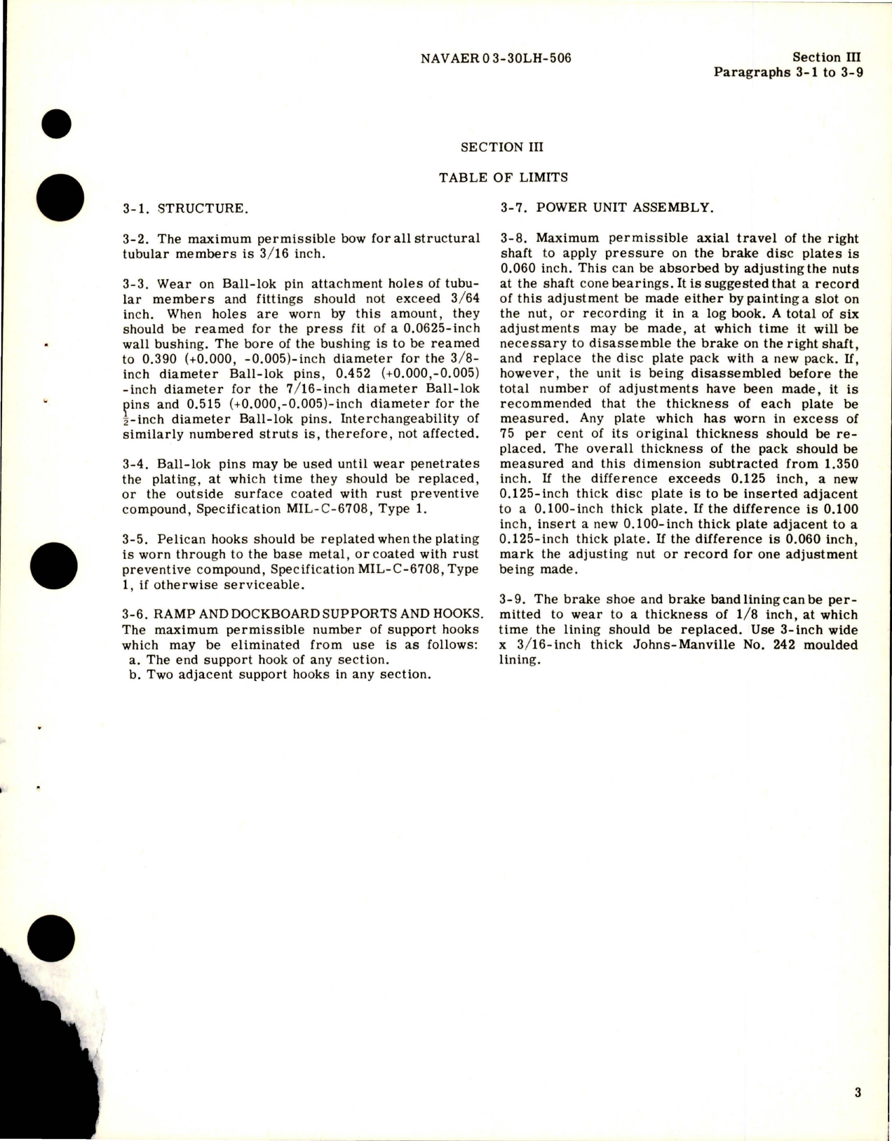 Sample page 7 from AirCorps Library document: Overhaul Instructions for Aerolift Cargo Elevator - 319950