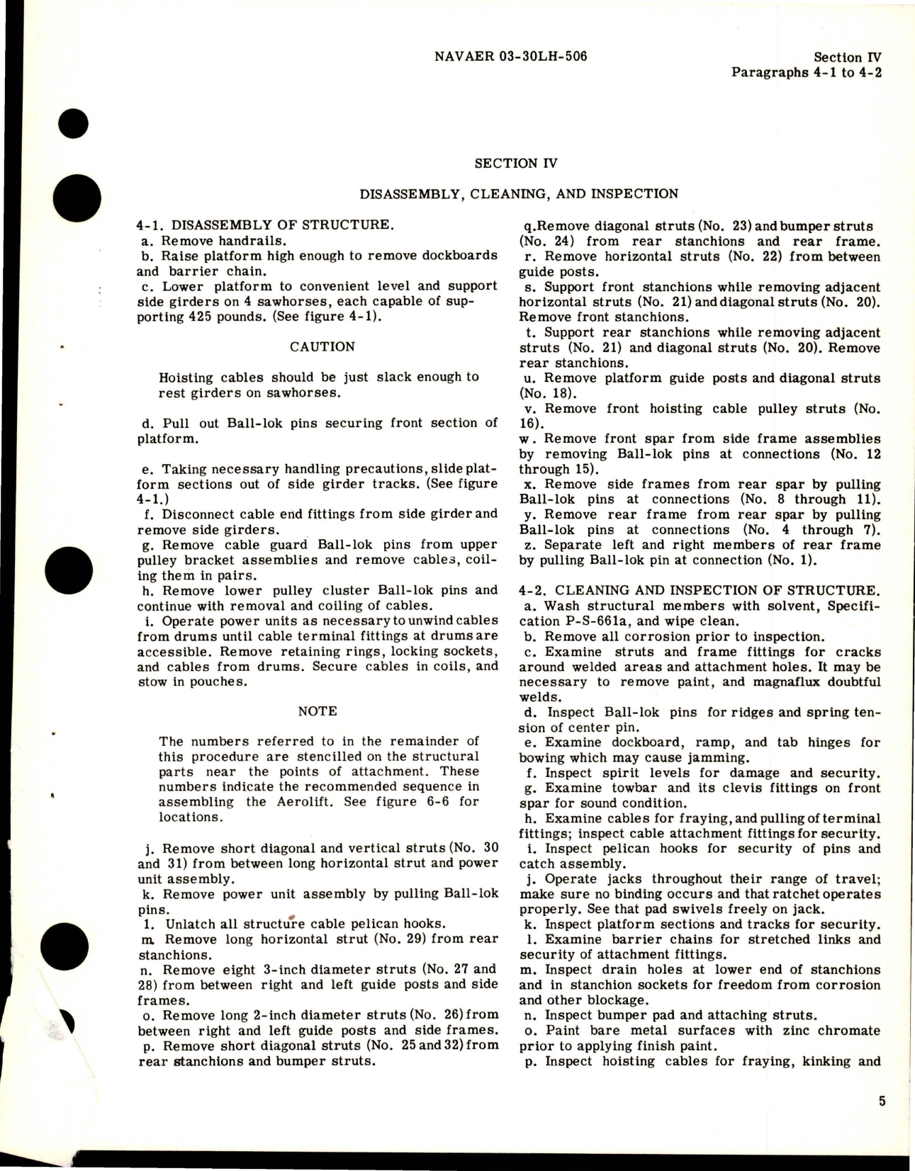 Sample page 9 from AirCorps Library document: Overhaul Instructions for Aerolift Cargo Elevator - 319950