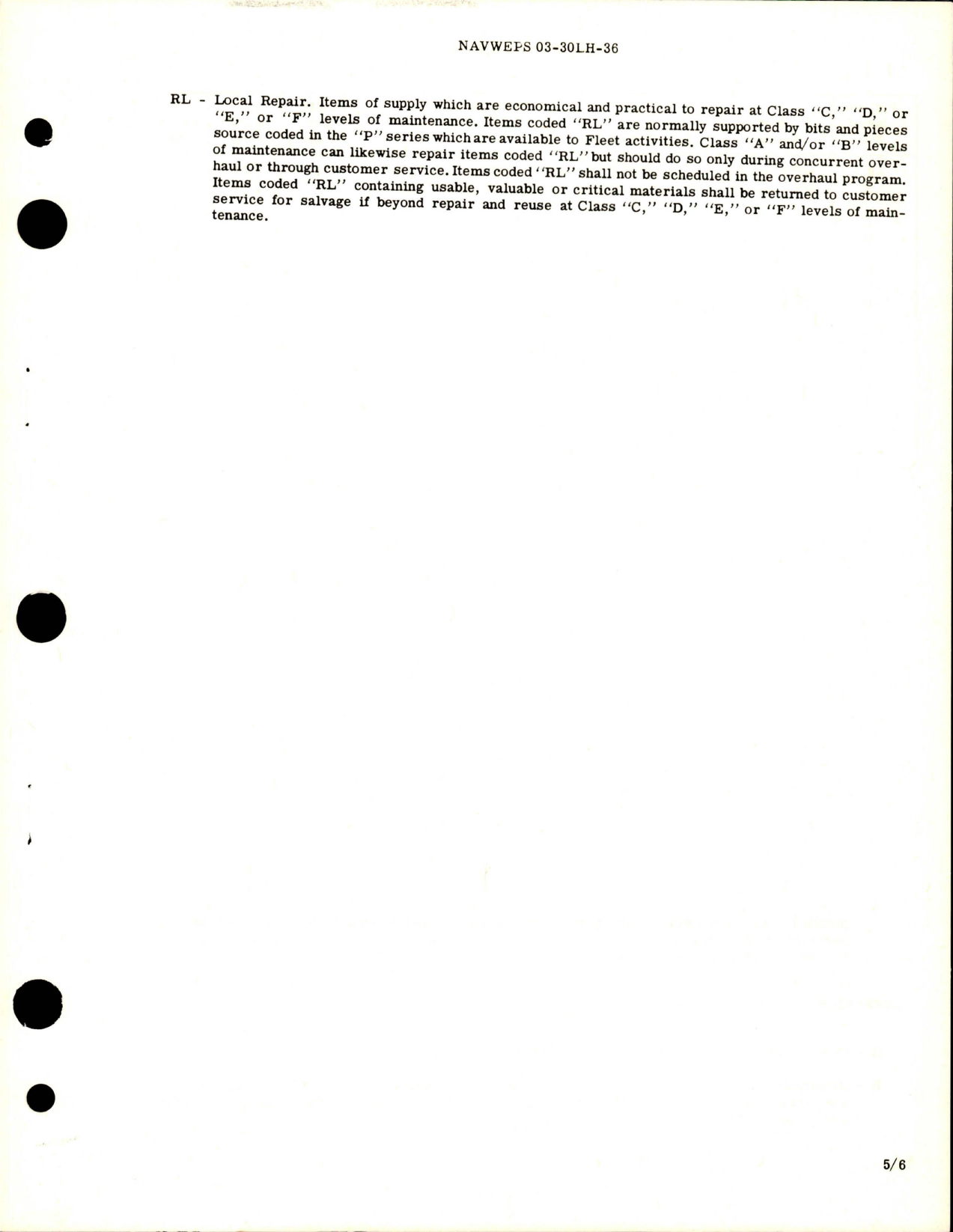 Sample page 5 from AirCorps Library document: Overhaul Instructions with Parts Breakdown for Ramp Uplock Cylinder Assembly - Part 695037 