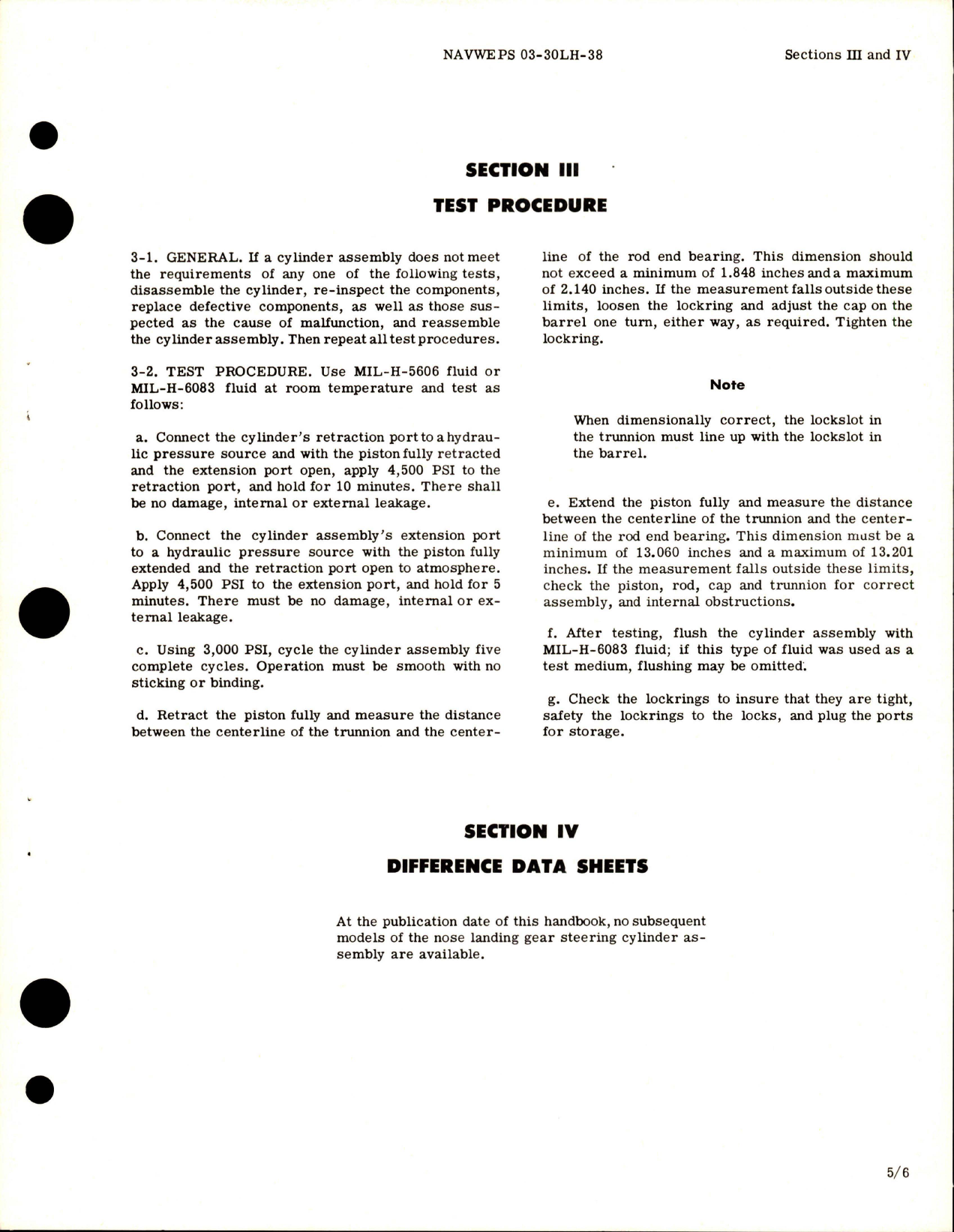 Sample page 5 from AirCorps Library document: Overhaul Instructions for Nose Landing Gear Steering Cylinder Assembly - Part 695568-1