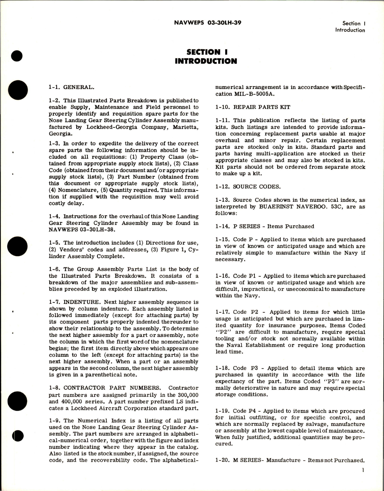 Sample page 5 from AirCorps Library document: Illustrated Parts Breakdown for Nose Landing Gear Steering Cylinder Assembly - Part 695568-1