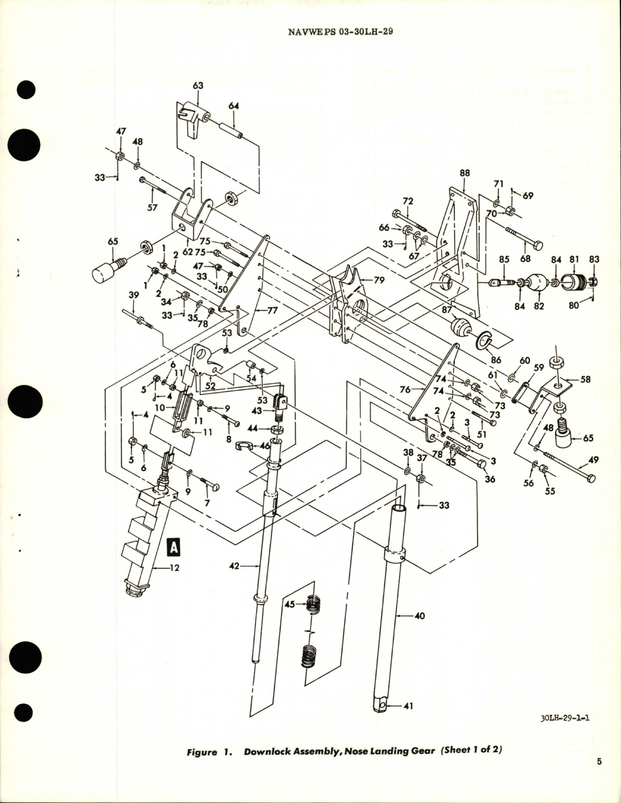 Sample page 5 from AirCorps Library document: Overhaul Instructions with Illustrated Parts for Nose Landing Gear Downlock Assy - Part 373572-1