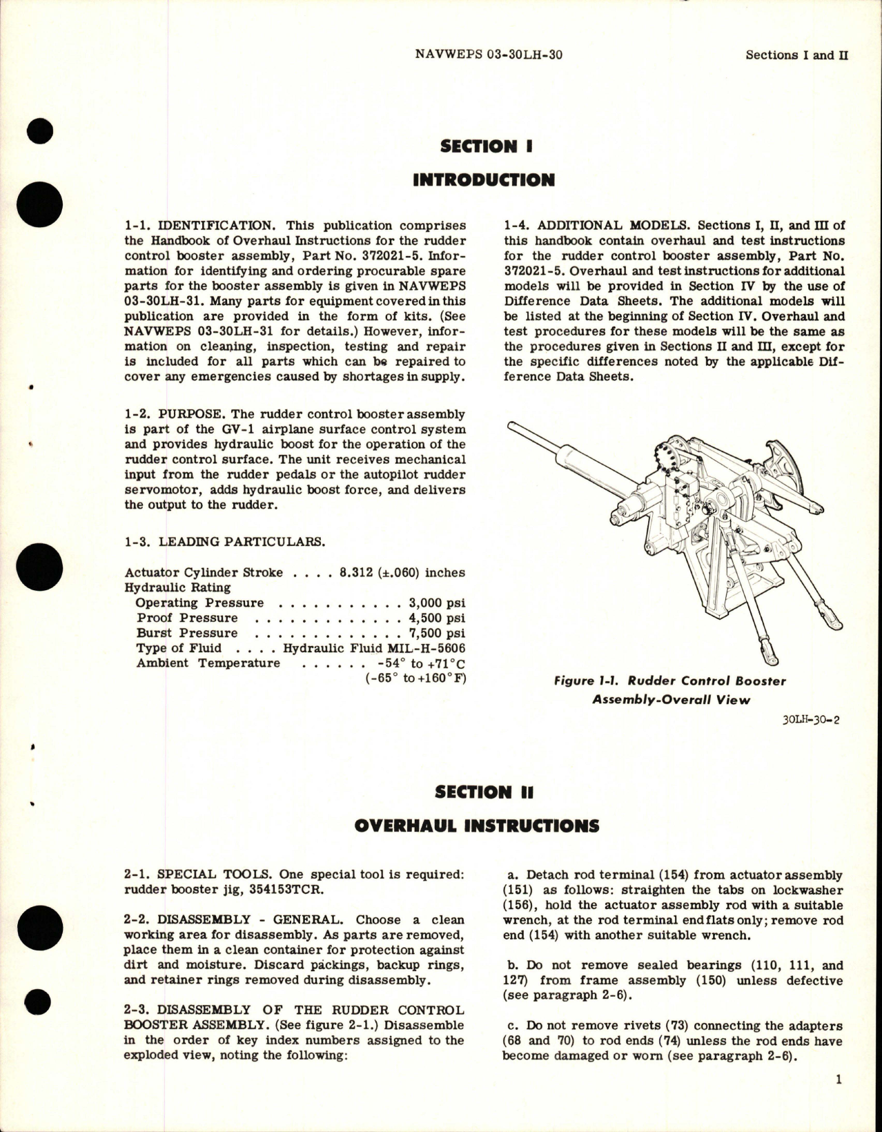 Sample page 5 from AirCorps Library document: Overhaul Instructions for Rudder Control Booster Assembly - Part 372021-5 