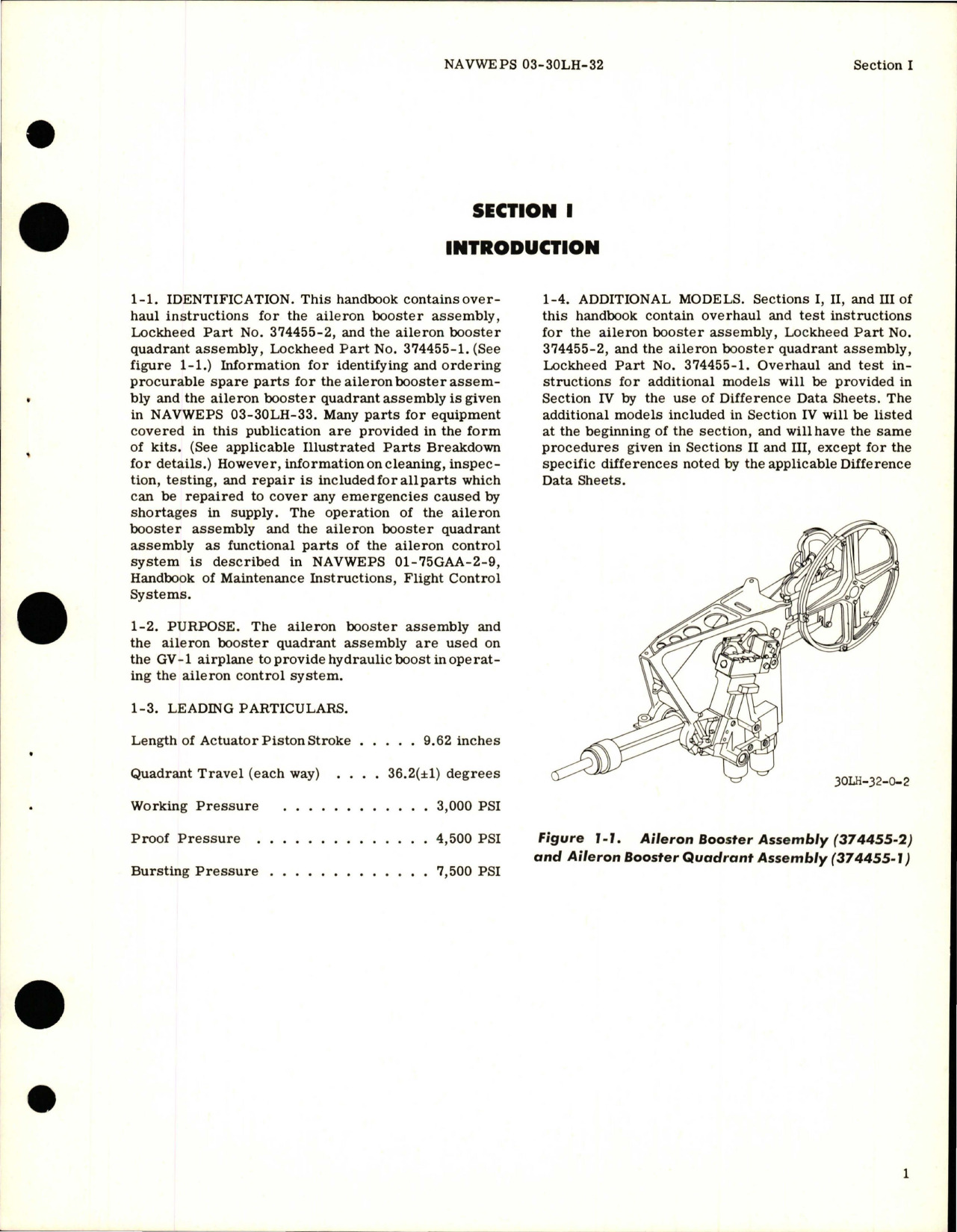 Sample page 5 from AirCorps Library document: Overhaul Instructions for Aileron Booster Assy and Aileron Booster Quadrant Assembly - Parts 374455-1 and 374455-2