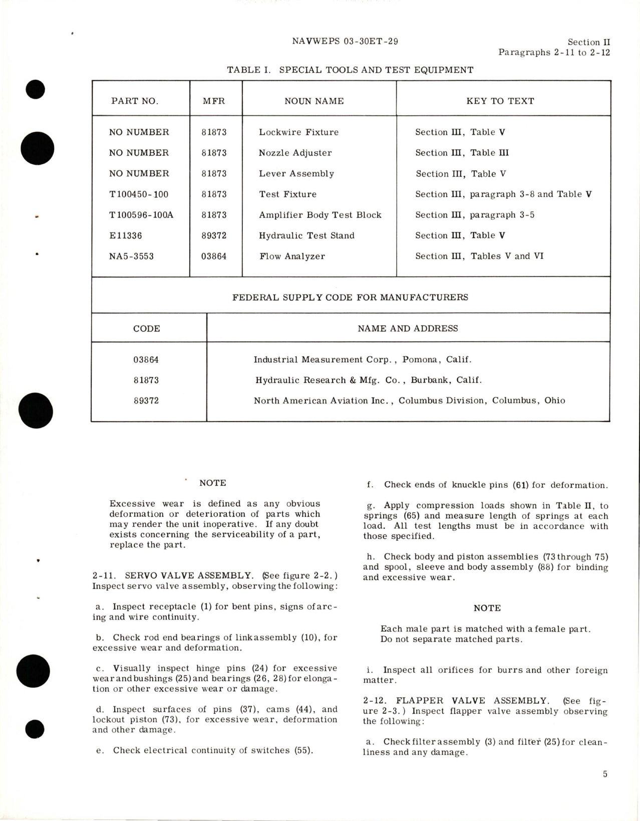Sample page 9 from AirCorps Library document: Overhaul Instructions for Hydraulic Servo Valve Assembly - Part 100450 
