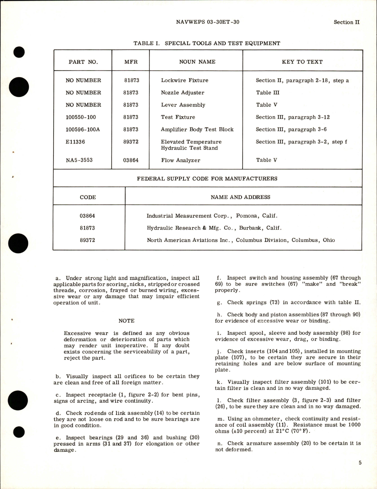 Sample page 9 from AirCorps Library document: Overhaul Instructions for Hydraulic Servo Valve Assy - Part 100550 