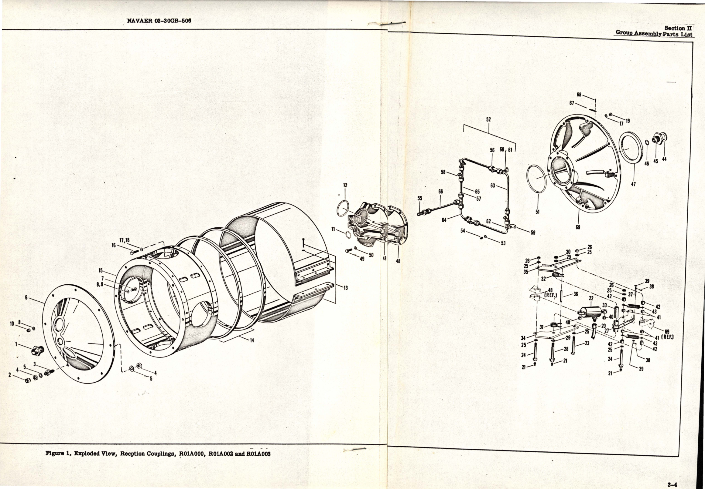 Sample page 5 from AirCorps Library document: Illustrated Parts Breakdown for Reception Couplings - Parts R01A000, R01A002, R01A003 